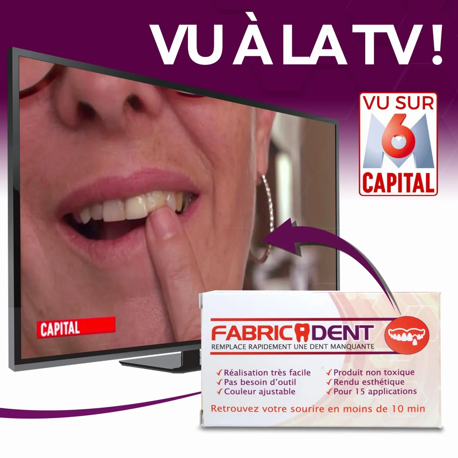Pasta dentaire WYMIANA brakującego zęba jak w telewizji M6