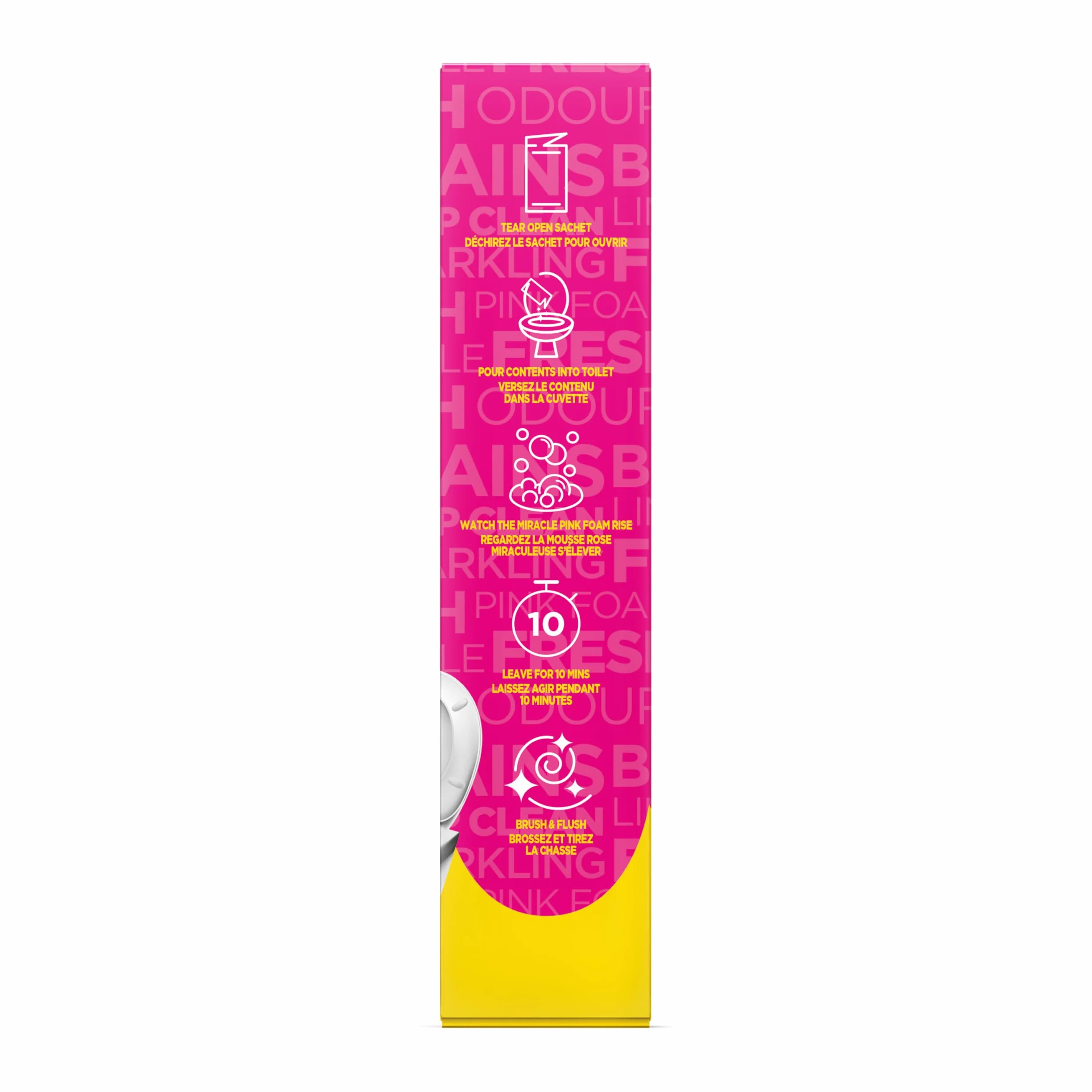 Stardrops The Pink Stuff - The Miracle Power Foaming Środek do czyszczenia toalet - 2 zabiegi - Samoaktywująca się różowa pianka, opakowanie 1 szt. (207 ml)