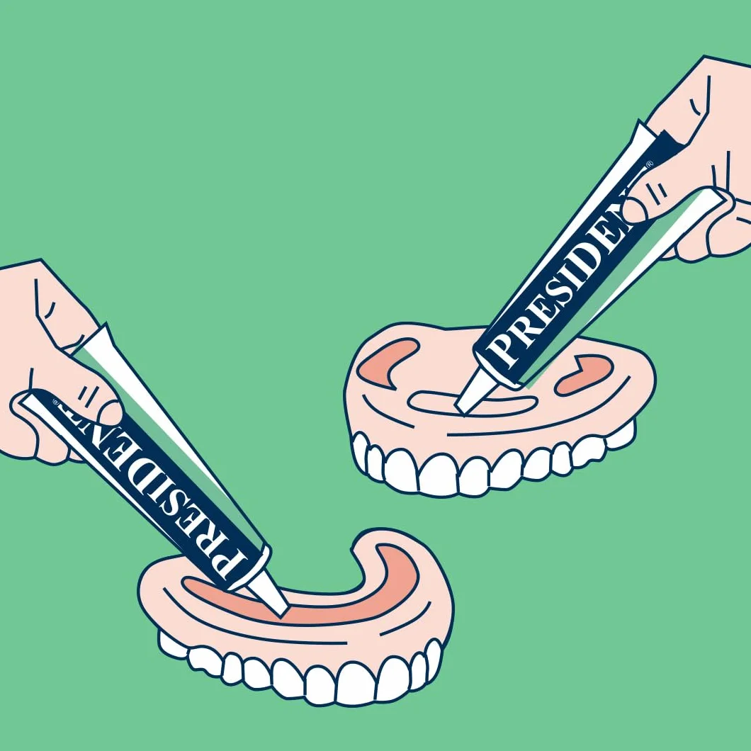 President Zestaw 3 Części Pasty Denture Mocne Mocowanie Protezy 3x40g