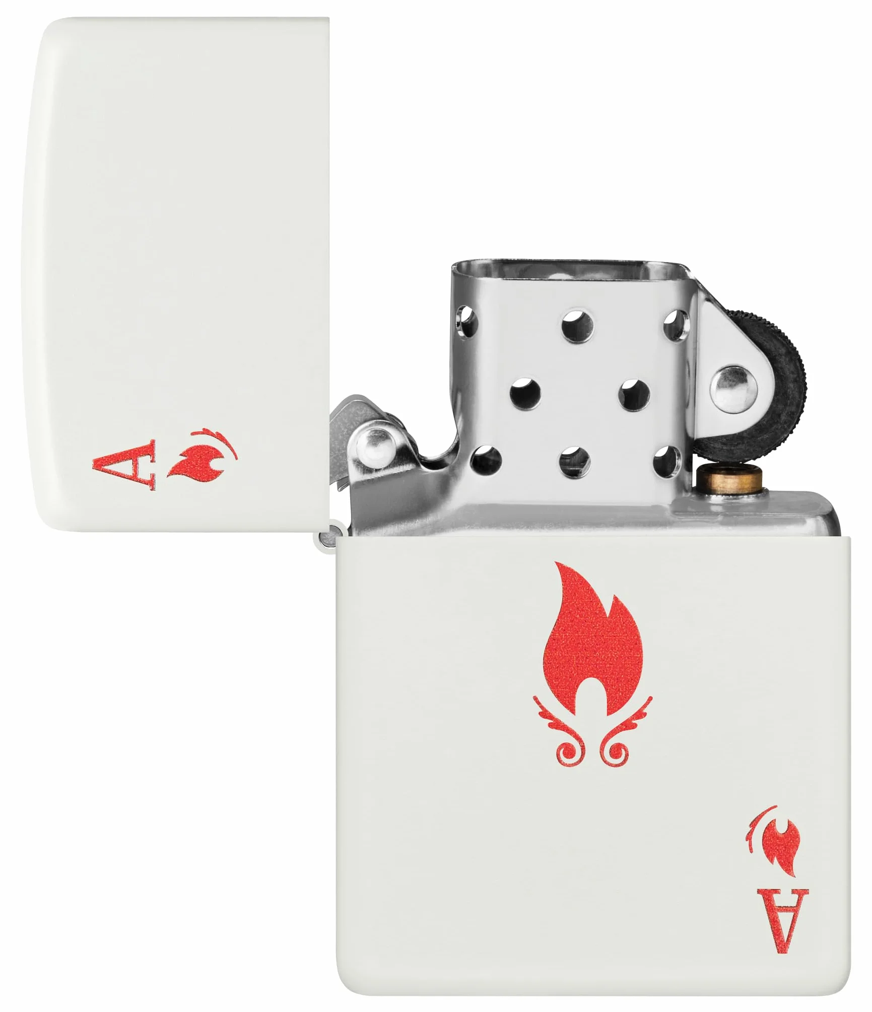 Zippo Ace Zapalniczka Sztormowa Wiatroodporna Wielokrotnego Użytku Biały Matowy