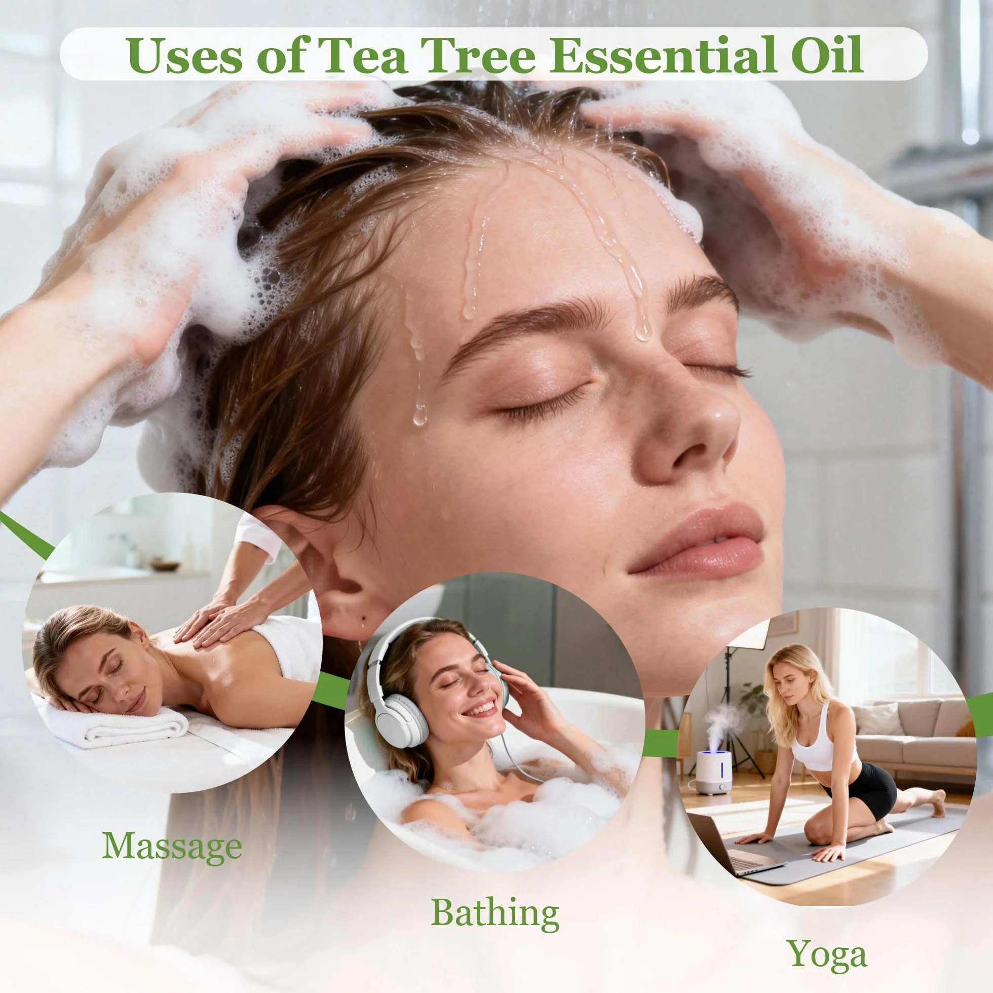 Olejek herbaciany 118ml, 100% czysty. Naturalny olejek tea tree, który wyrównuje skórę. Idealny do dyfuzora, szamponu, produkcji mydła i projektów DIY