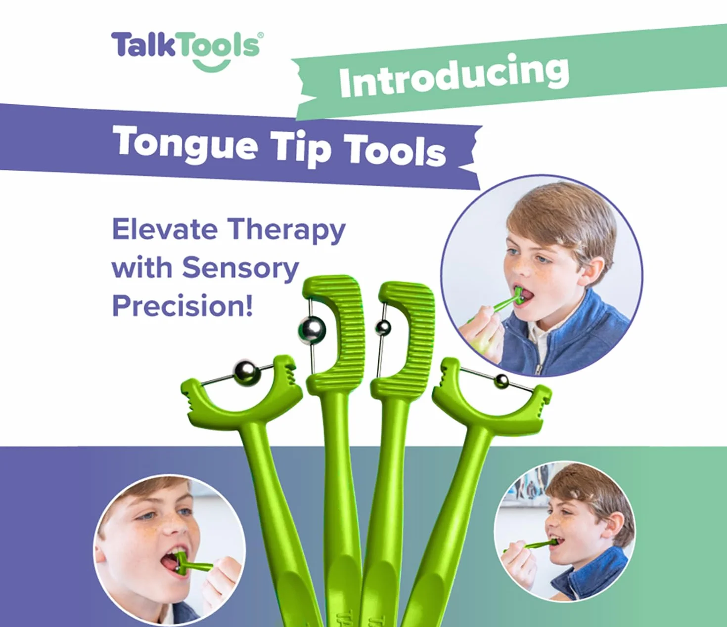 TalkTools Tongue Tip Lateralization & Elevation Tools - zestaw 2 narzędzi do terapii mowy