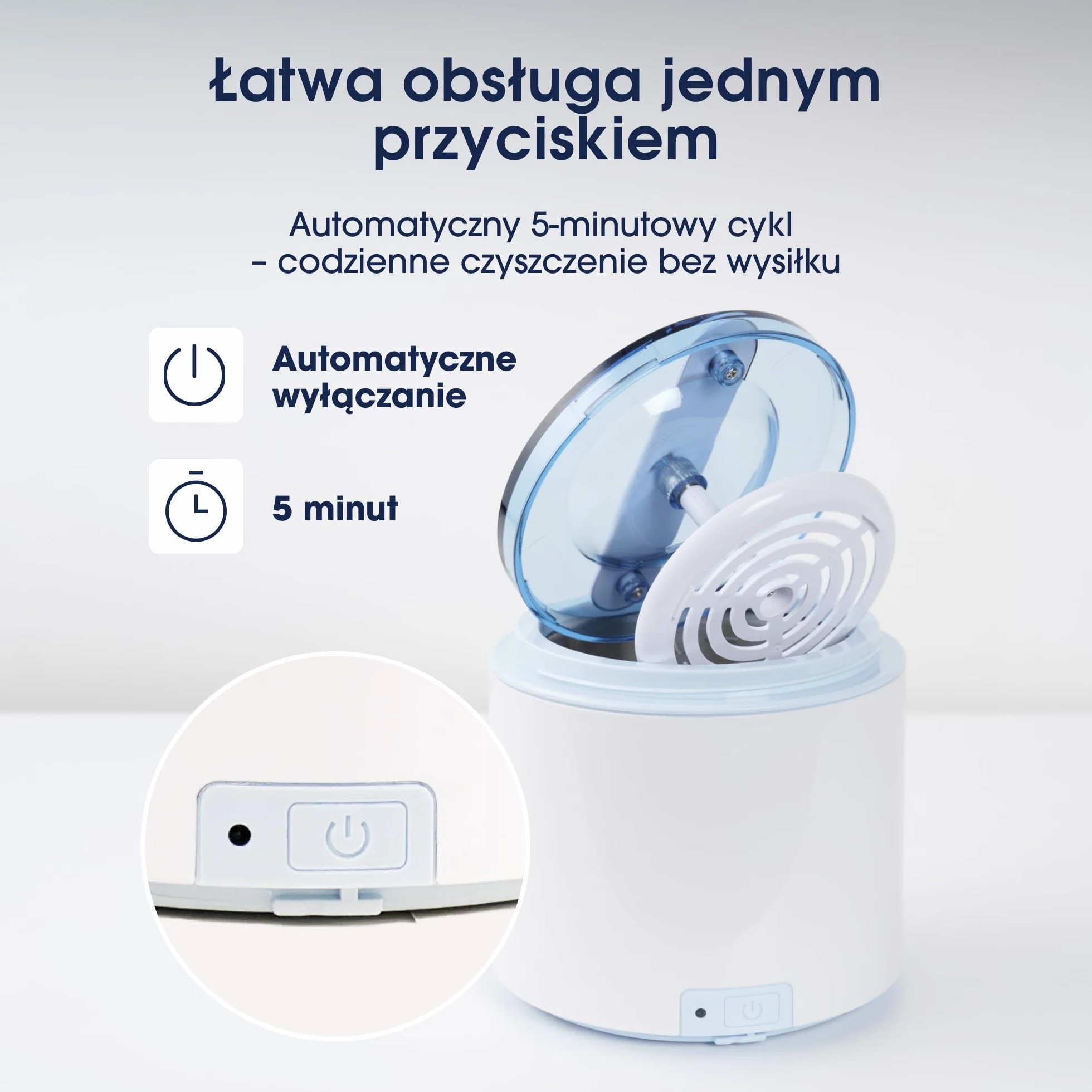 ZENT SoniQWave Myjka ultradźwiękowa Stal nierdzewna 5-minutowy cykl Technologia czyszczenia 360°
