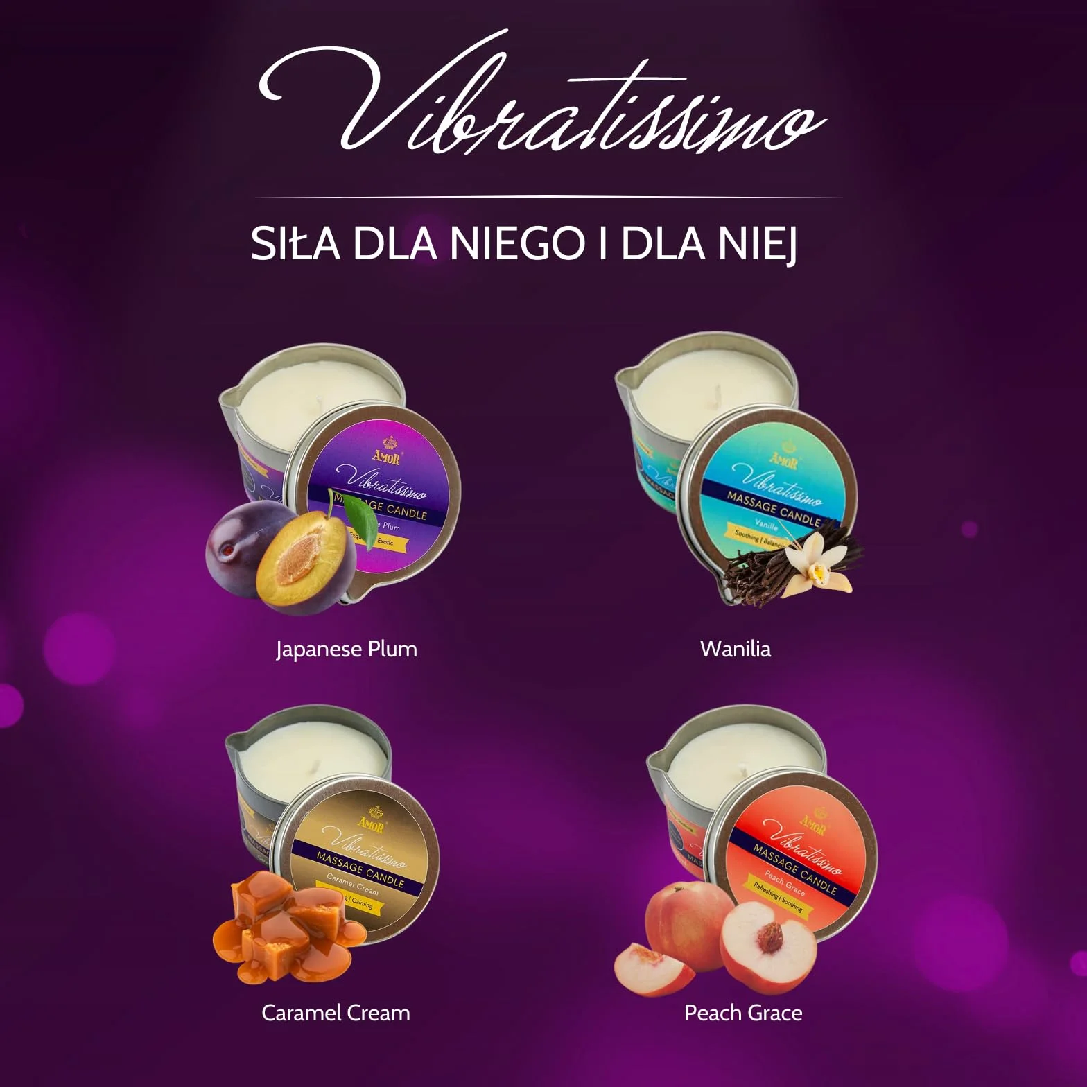 VIBRATISSIMO Świeca do Masażu o Zapachu Waniliowym 50ml I Relaksacyjna I Z Naturalnych Surowców i Olejem Kokosowym I Odpowiednia dla Wrażliwej Skóry