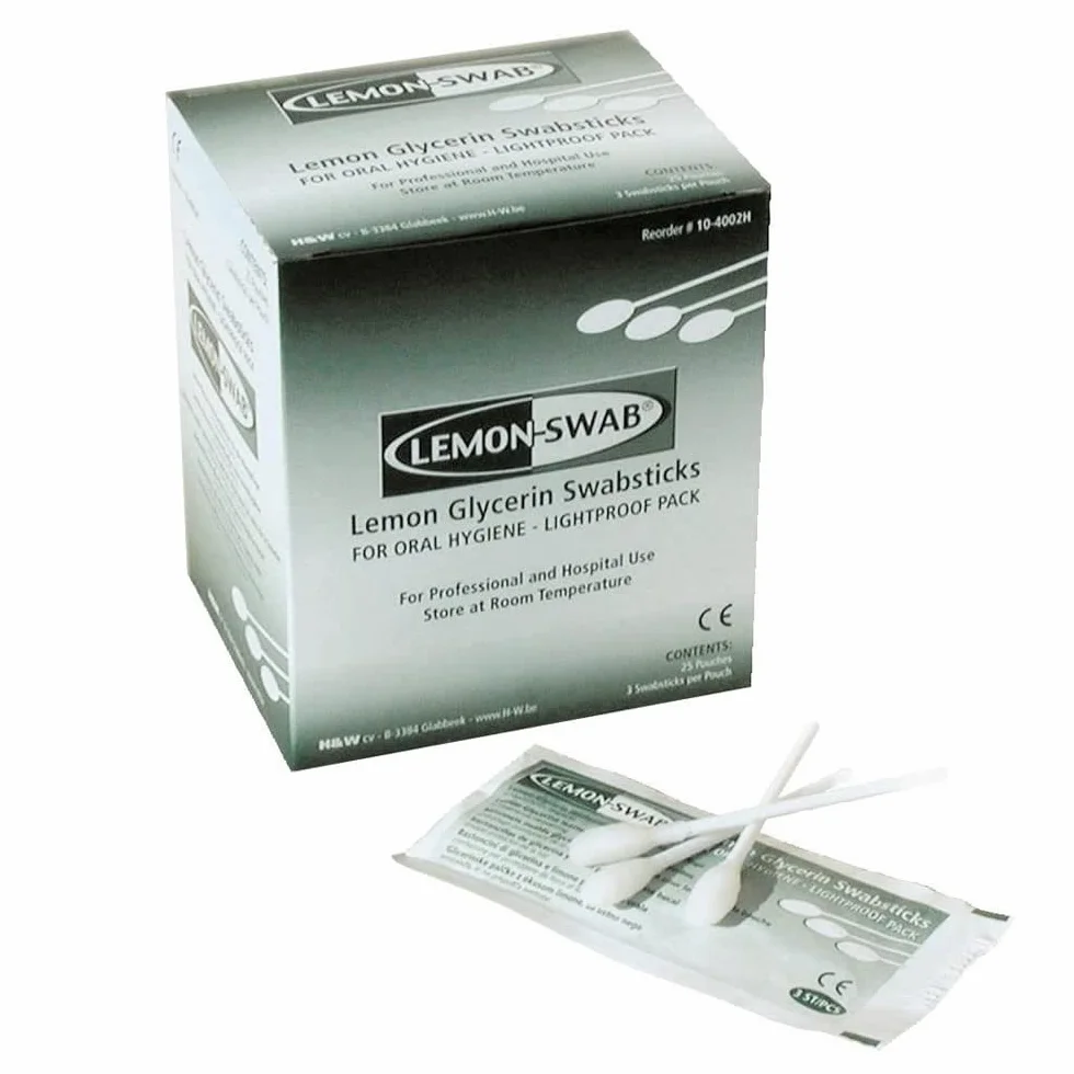 Hygea Lemon-Glycerin Swabsticks - 3's, Lmn Glycerine Swabsticks 3S, (3/PACK, 25 PACKS/BOX) by Medline