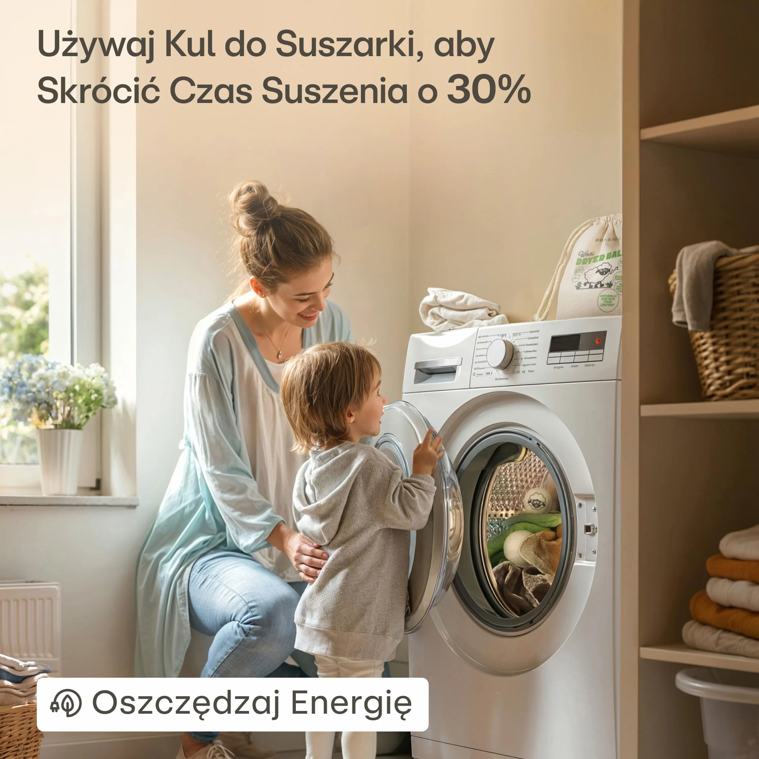 Kulki do Suszarki Bębnowej z Wełny Owczej - Organiczne Kulki do Suszenia