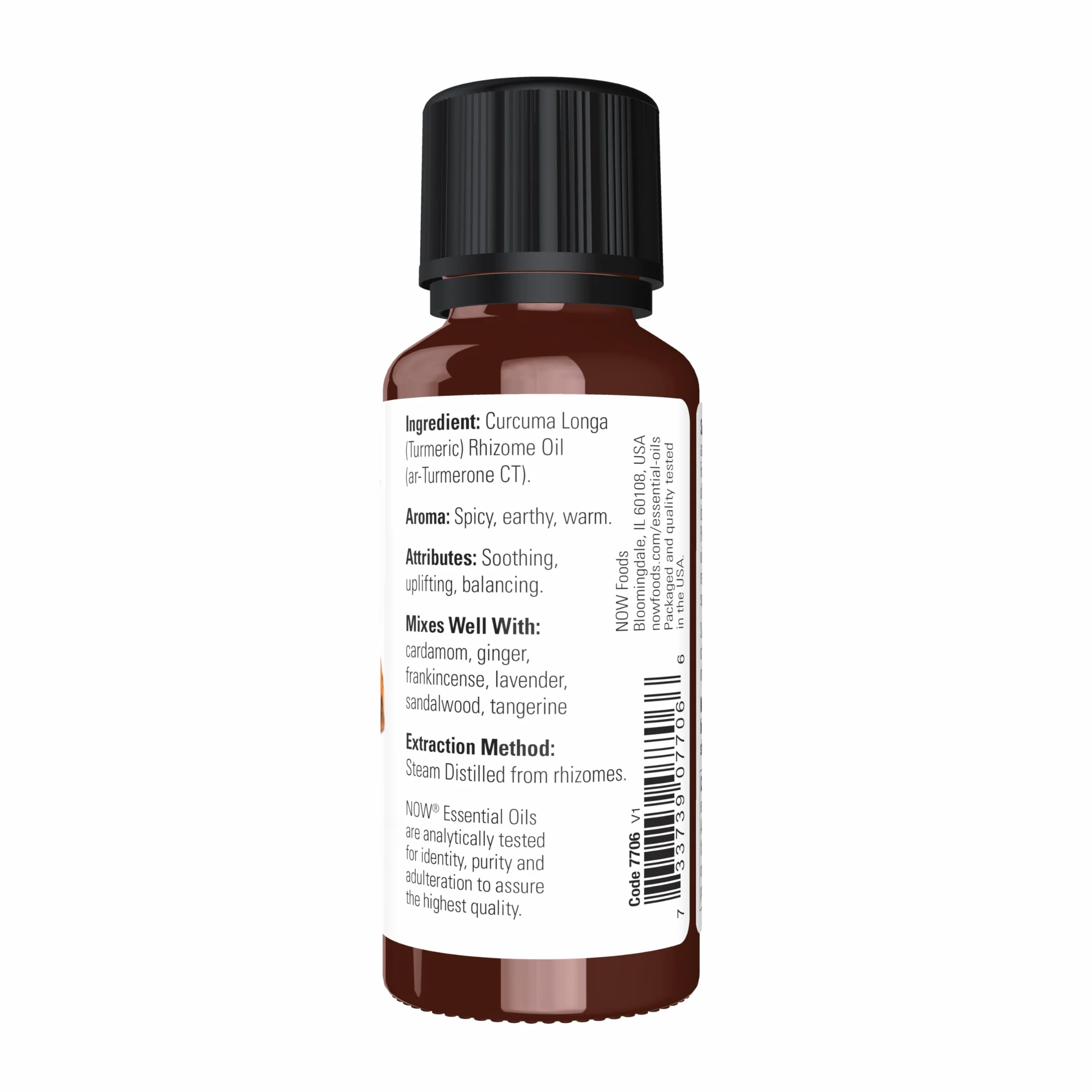 NOW Foods Essential Oil, Turmeric - 30 ml.