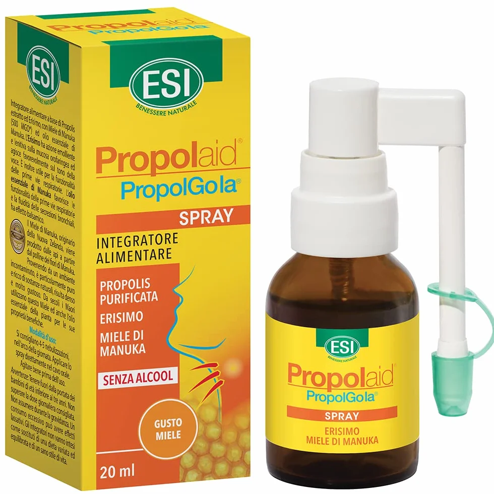 ESI Propolaid Propolgola spray do gardła propolis dym drogowym miód manuka 20 ml