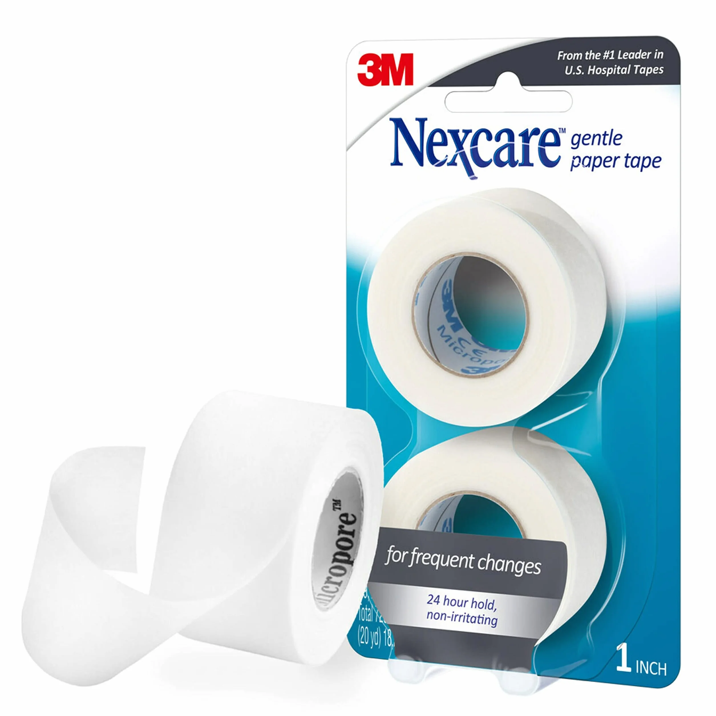 Nexcare Pierwsza pomoc 3M delikatna taśma papierowa 2 rolki
