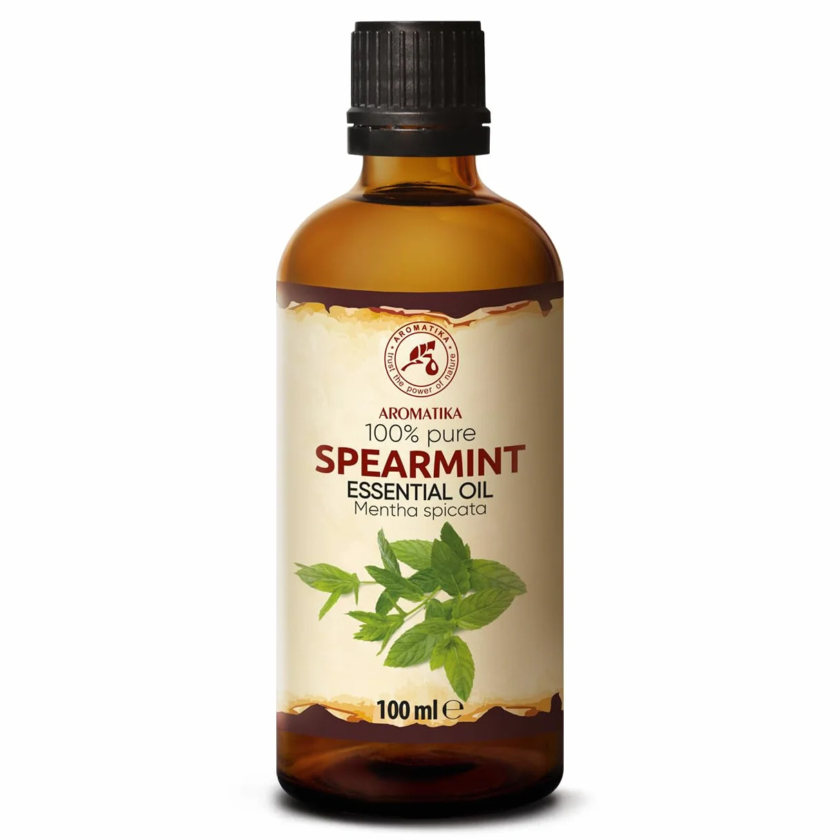 Spearmint Essential Oil 100ml - Mentha Spicata - 100% Natural - Good for Relax - Calming - Good Night - Home Fragrances - Beauty - SPA - Diffuser - Aroma Lamps