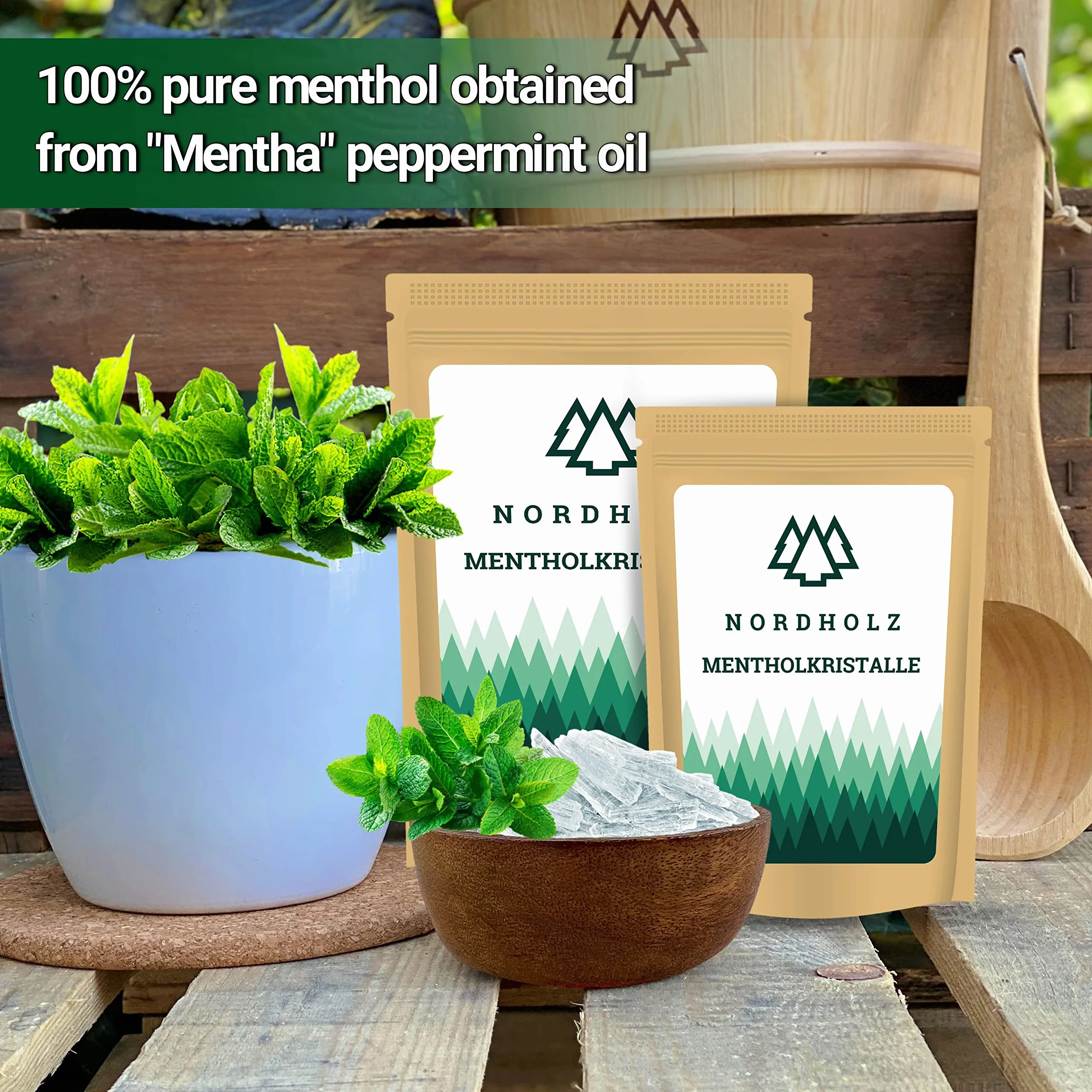 NORDHOLZ® Menthol Crystals 50 g do sauny 100% olejek miętowy