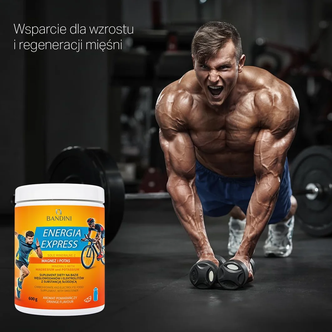 Bandini Energia Express 600 g suplement diety węglowodany elektrolity magnez potas