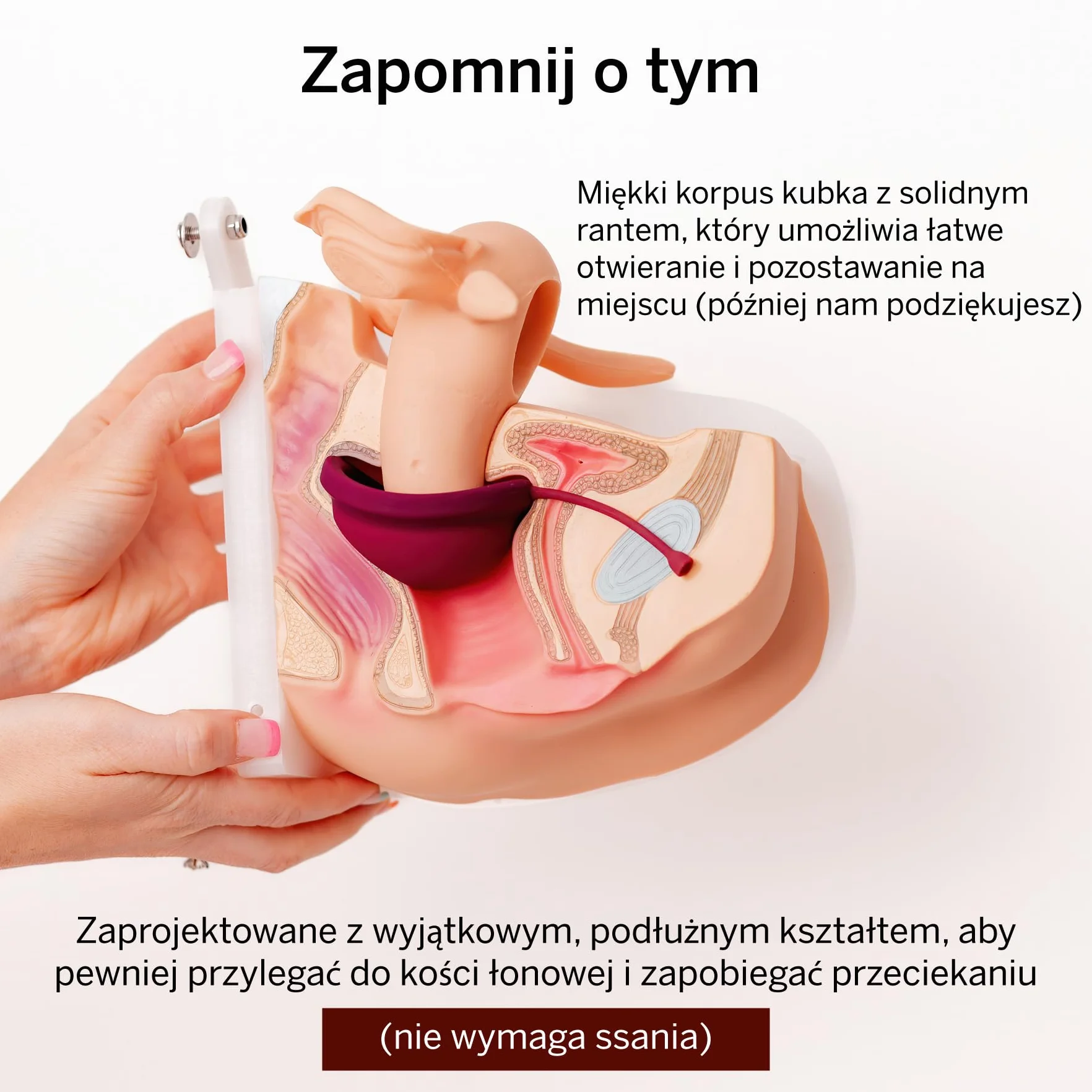 Pixie krążek menstruacyjny – miękki i wielokrotnego użytku – wykonany w 100% z silikonu medycznego – bez metali i substancji szkodliwych – czas noszenia 12 godzin – usuwa jak tampon – rozmiar mały