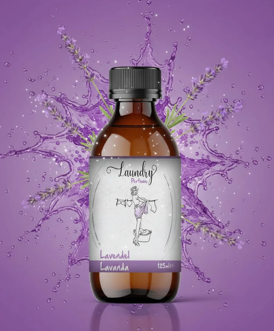 Laundry - Perfumy do pralki, zapach do prania, perfumy do prania (125 ml, lawendowy)