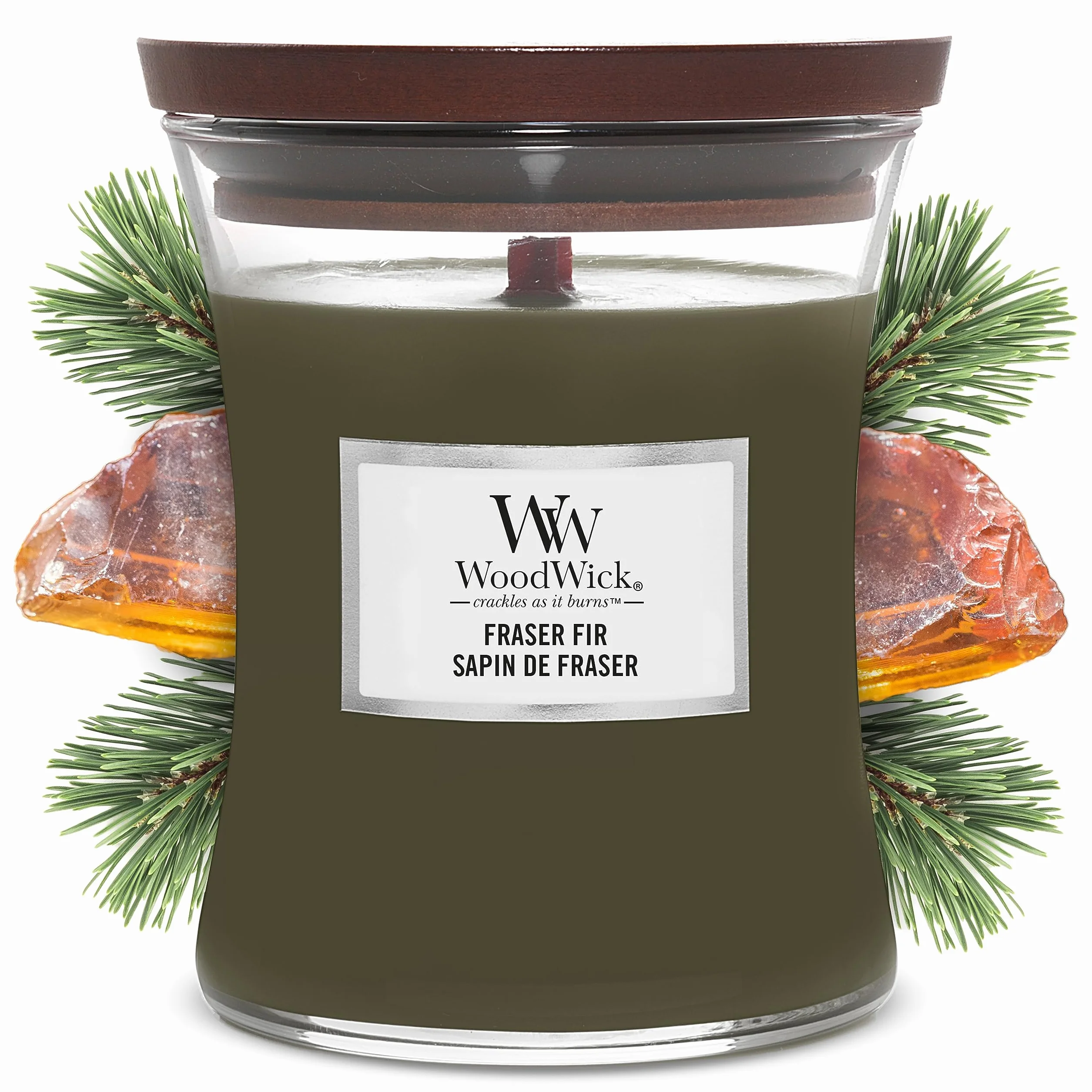 Woodwick Core Świeca Zapachowa, Czarny, M