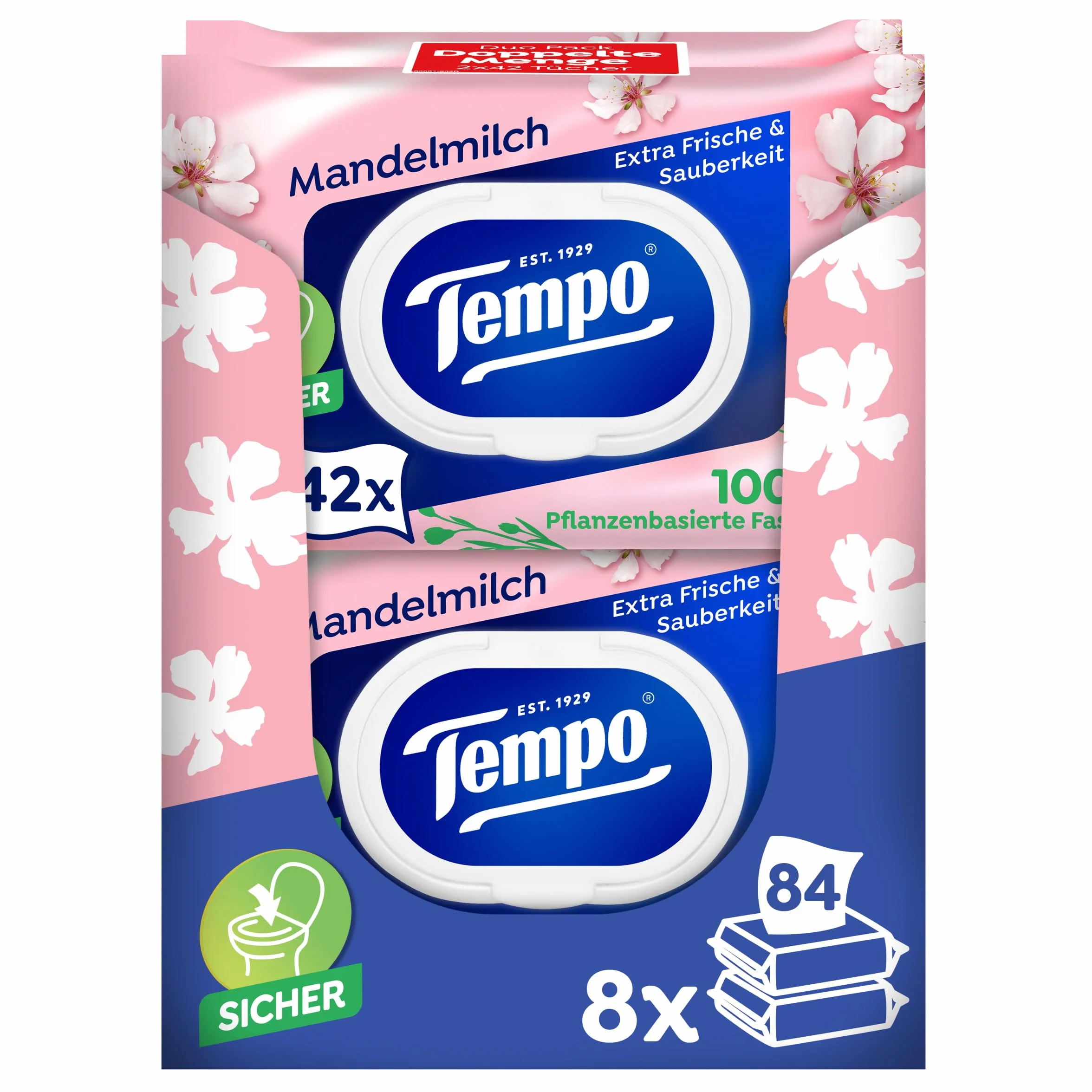 Tempo Papier toaletowy mleko migdałowe pantenol 16 sztuk