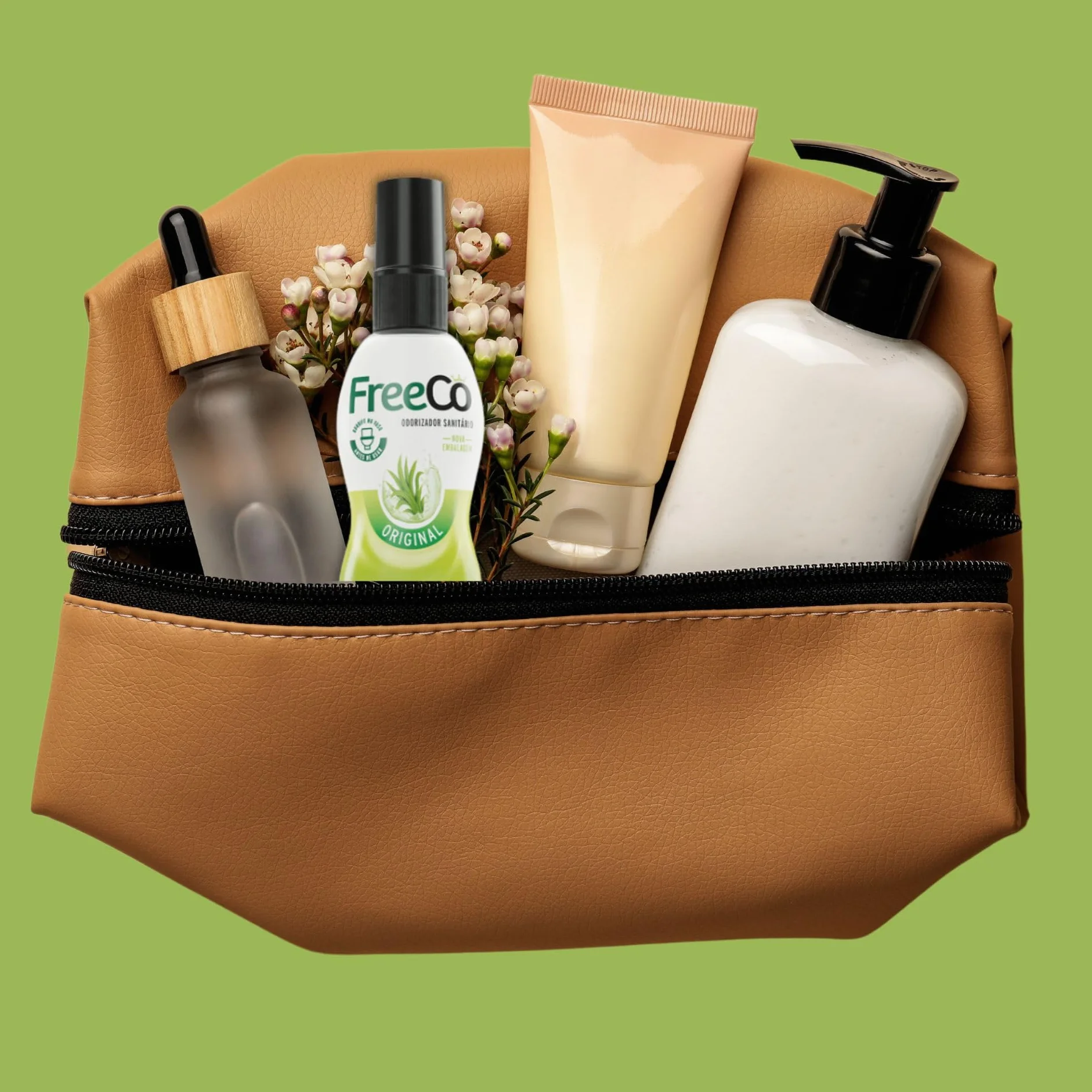 Freeco Spray do WC Przed Użyciem | Blokuje zapach, z Olejkami Eterycznymi | Idealny do Domu, Biura i w Podróży | Opakowanie 1x60ml, Oryginalny Zapach Cytrusowy