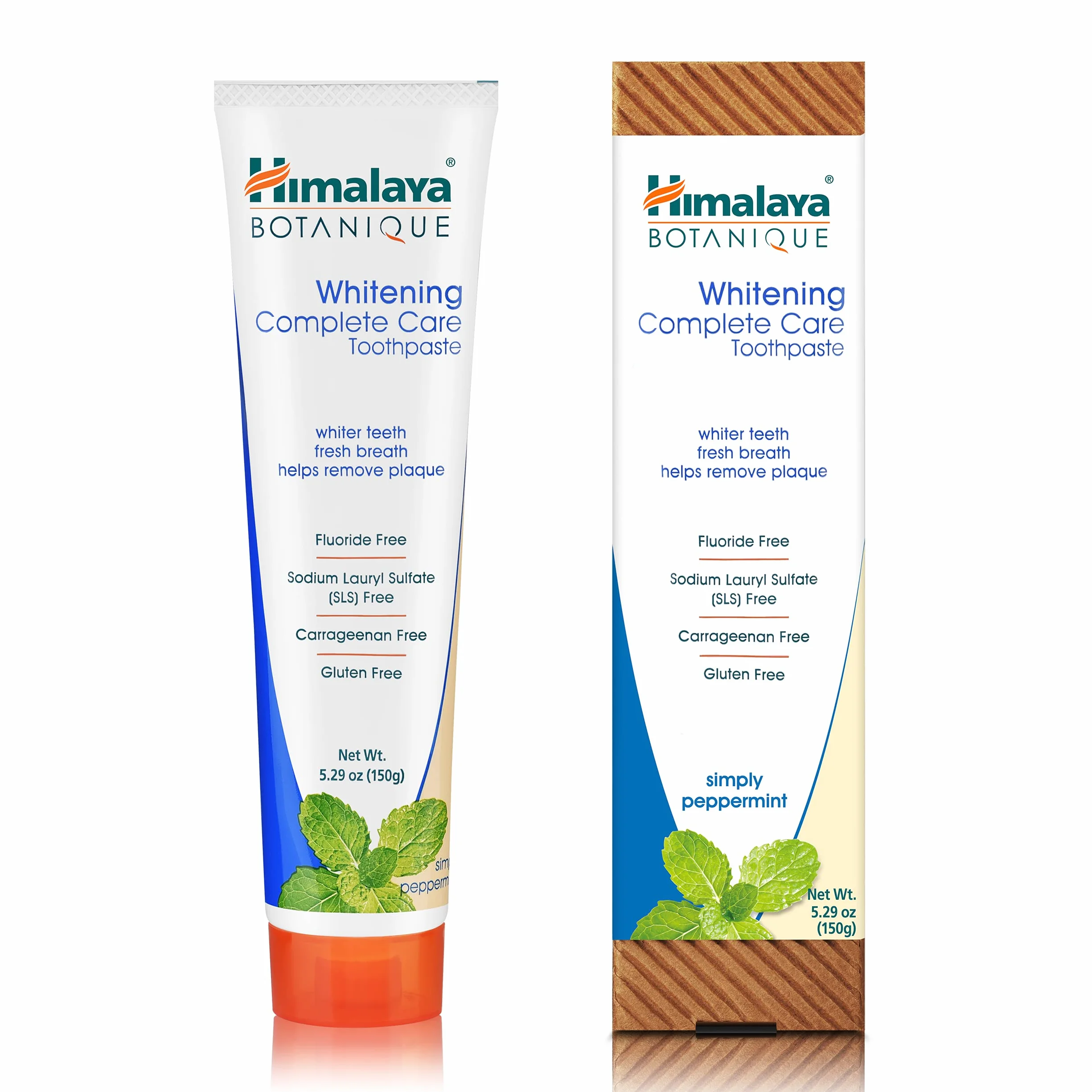 Himalaya Botanique Wybielająca pasta do zębów 150g naturalna bez fluoru SLS