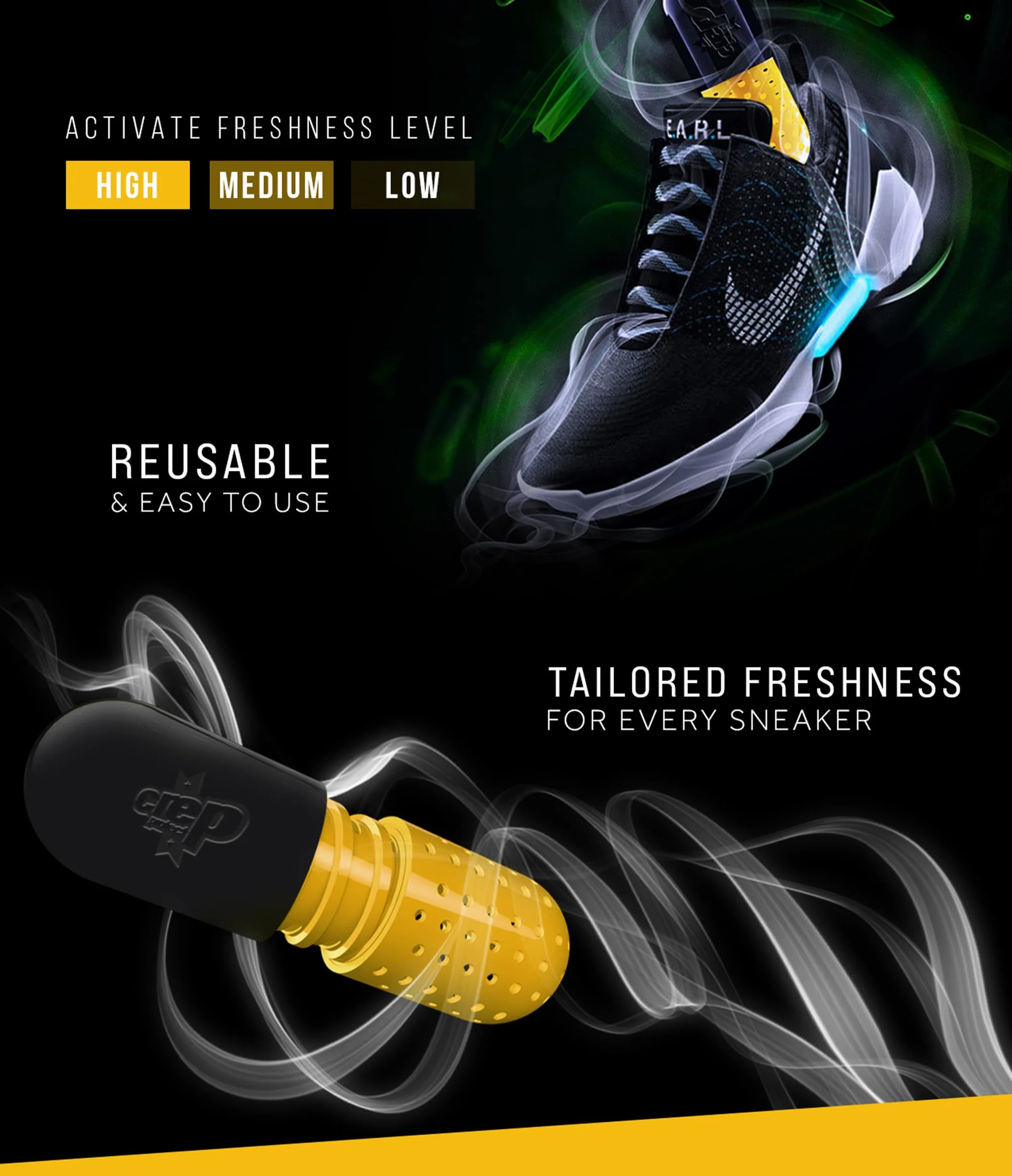 Crep Protect Ultimate Shoe Freshener odświeżacz powietrza czarny
