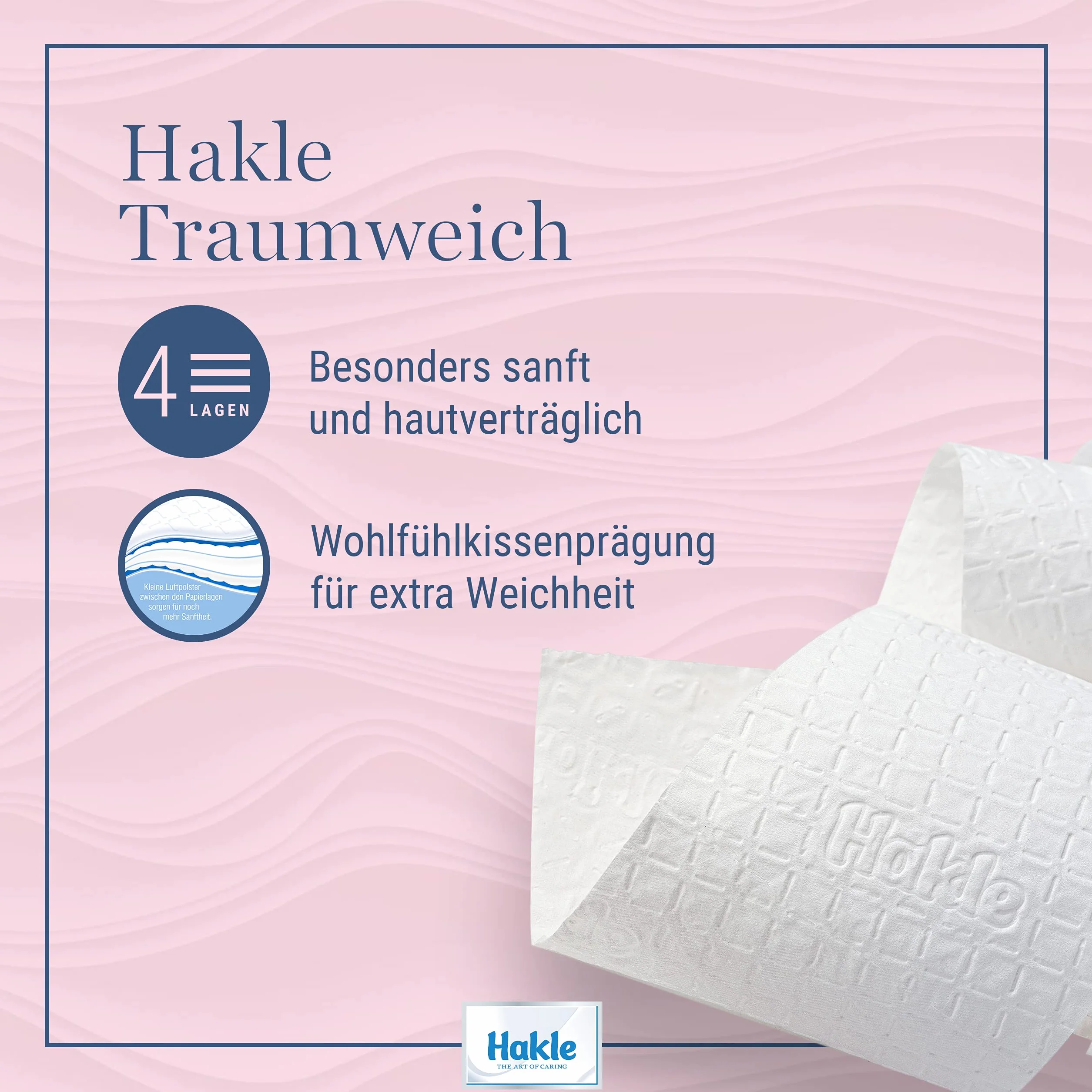 Hakle Traumweich papier toaletowy – 16 rolek, delikatne czyszczenie dla dobrego samopoczucia