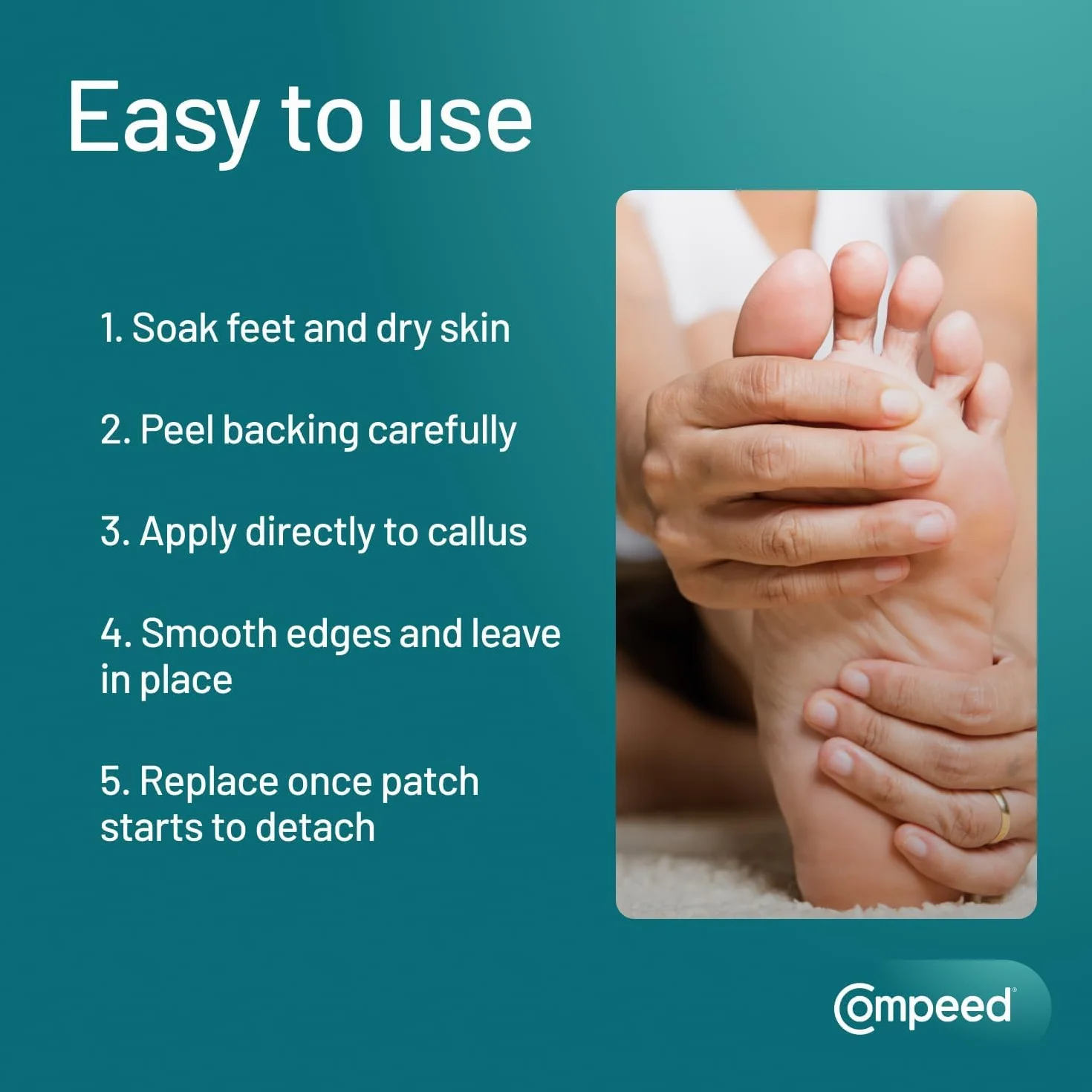 Compeed Twardość średnia 6-pak turkusowy (932)