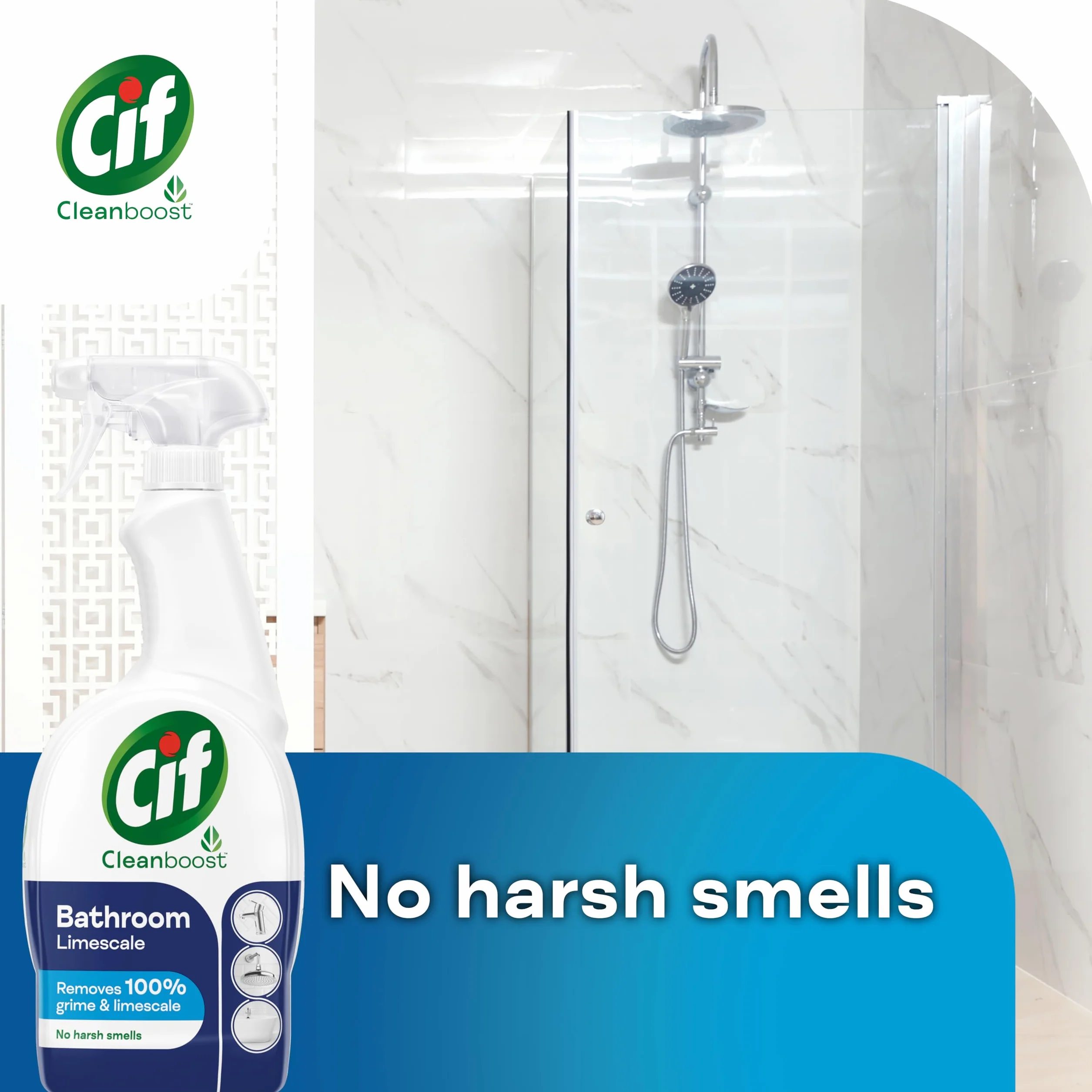 Cif Cleanboost Spray łazienkowy 700 ml do czyszczenia powierzchni ceramicznych