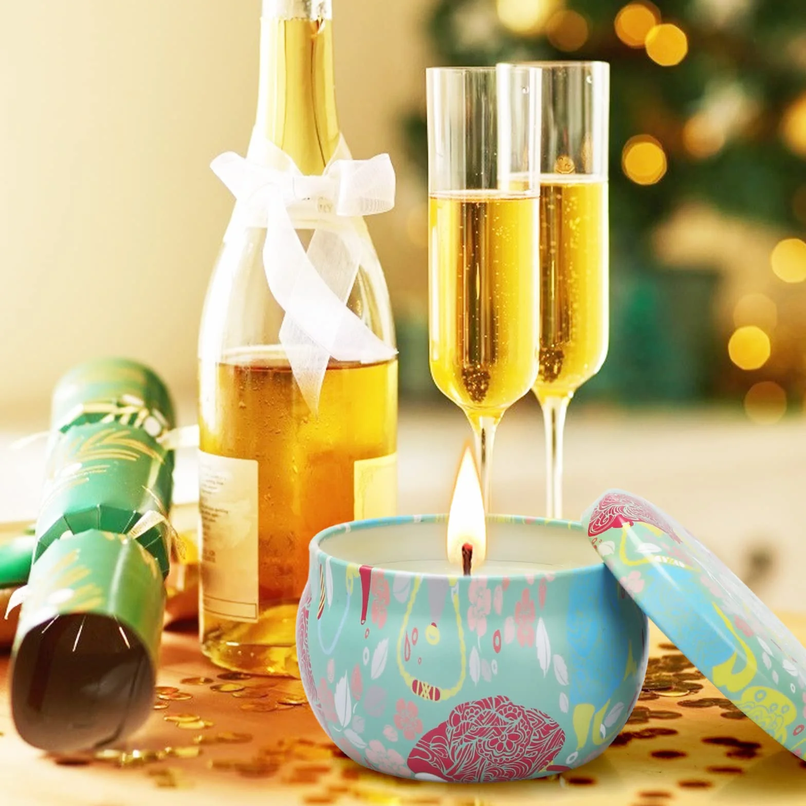 Świece zapachowe, zestaw prezentów dla kobiet, 12-pak świec do aromaterapii, czas palenia przez 240 godzin, naturalny wosk sojowy, trwały, przenośny, podróżny zestaw puszek na urodziny, festiwale,