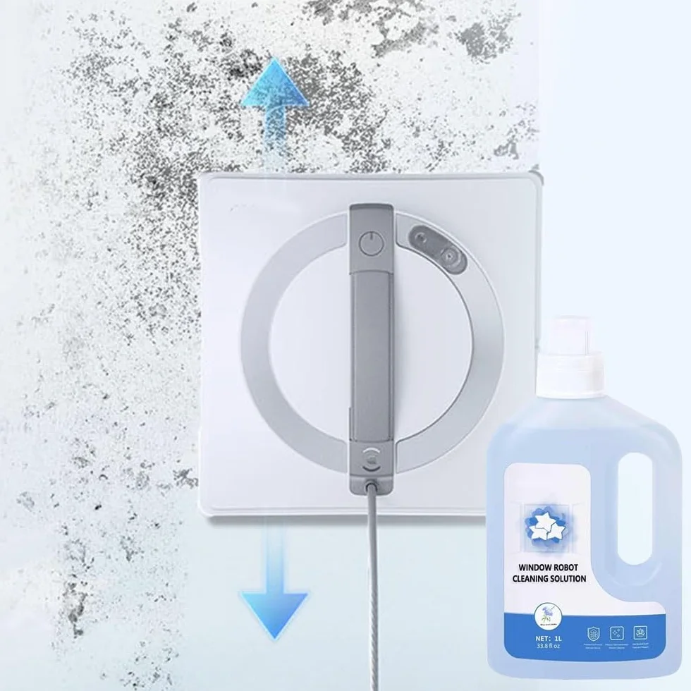 Płyn do mycia okien 1L kompatybilny z ECOVACS Winbot W1 Pro/W2 Pro Omni/Winbot Mini – wysoce wydajny płyn do mycia szyb dla robotów myjących okna(3pcs)