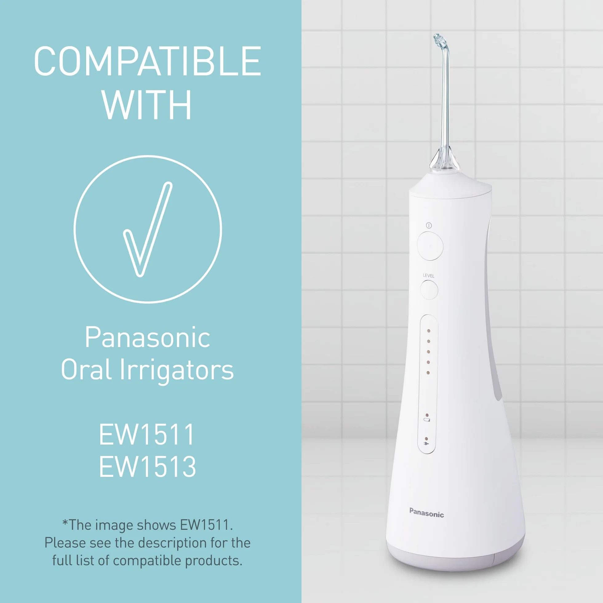 Panasonic WEW0983 zamienne dysze do irygatora podróżnego (technologia ultradźwiękowa, do modeli: EW1511, EW1513), 2szt.