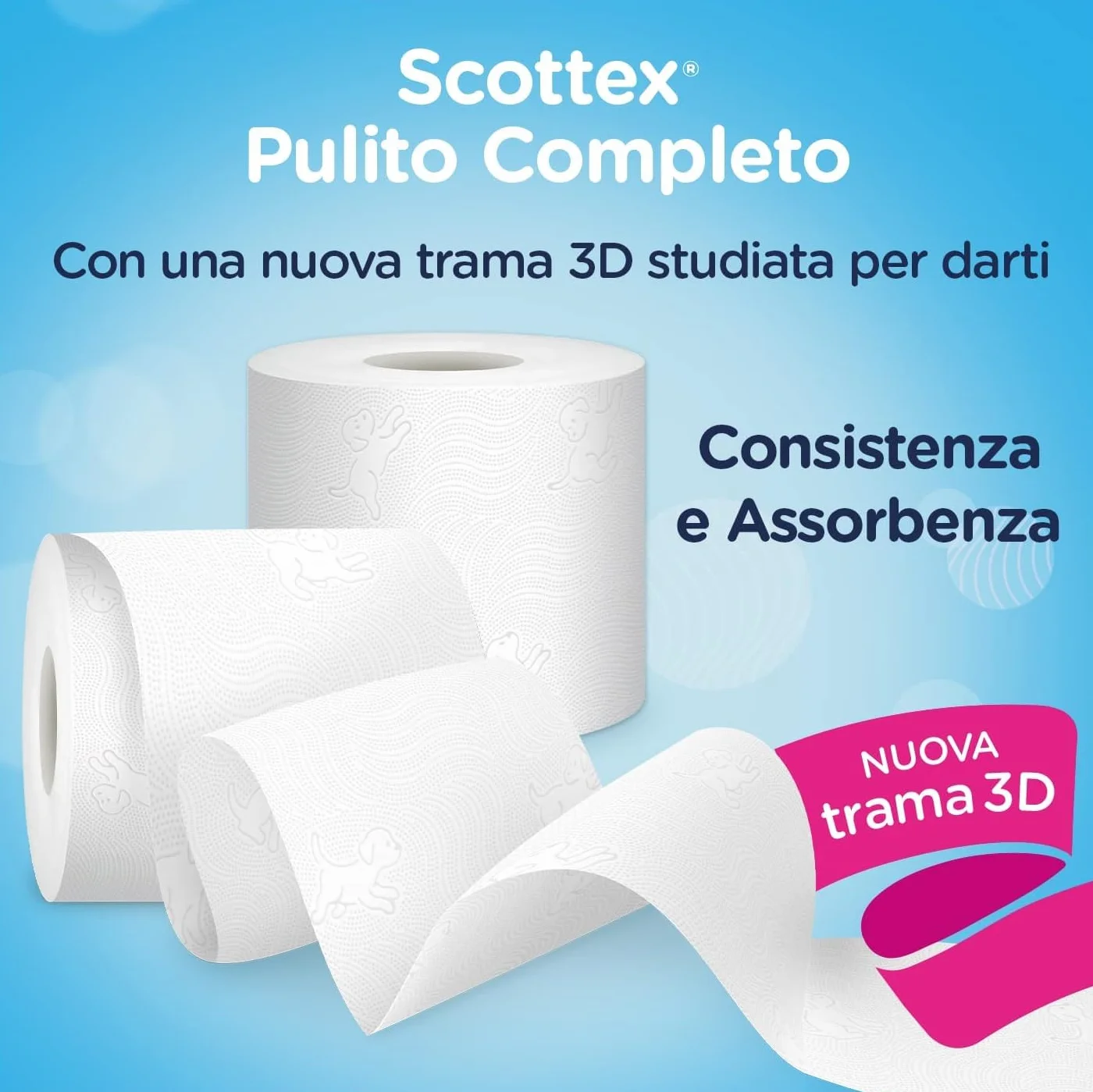 Scottex Papier toaletowy, czysty, zajmuje mało miejsca, 64 rolki
