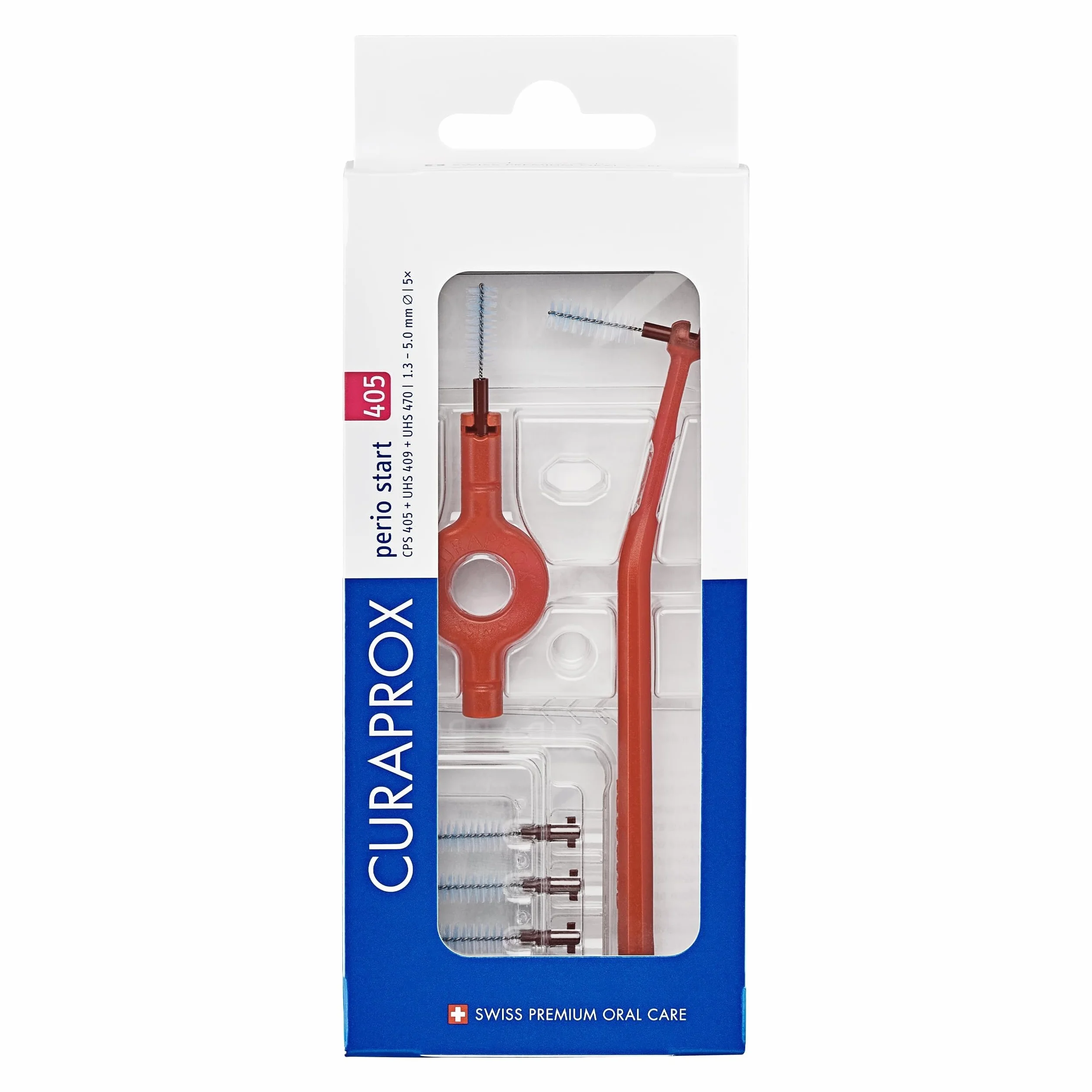Curaprox CPS 405 Perio Start Zestaw Szczotek Międzyzębowych 5 sztuk Cherry Pink