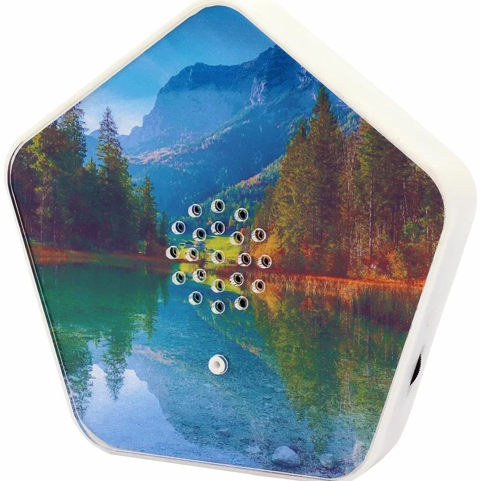 Olymp Sounds of Nature Box 3 sztuki, dźwięki natury do relaksu i odpoczynku, soundbox ze śpiewem ptaków, szeptem strumienia, łóżkami górskimi, hałasem morza, pozytywką z czujnikiem ruchu i regulacją