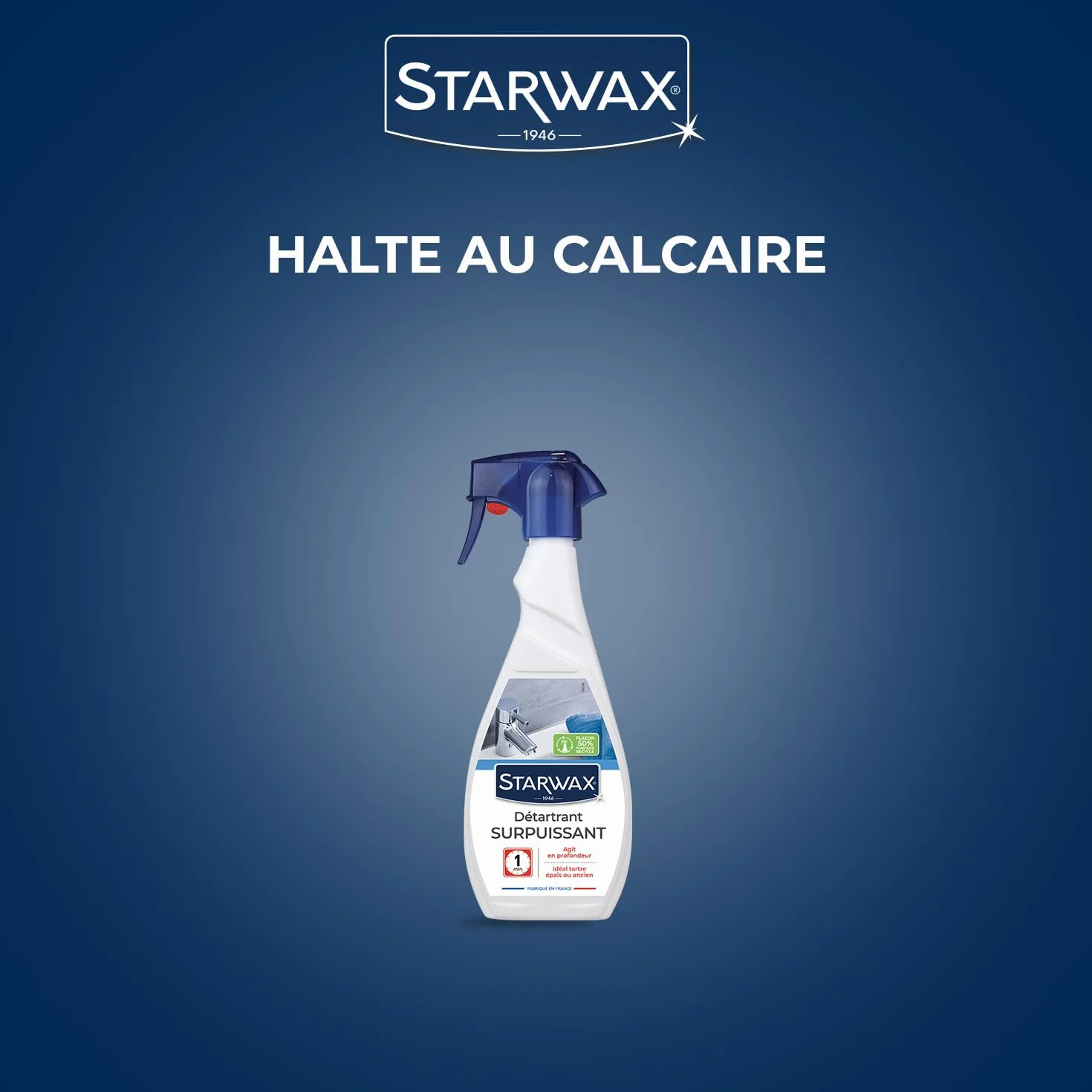 STARWAX Supermocny odkamieniacz do łazienki - 500 ml - idealny do głębokiego odkamieniania grubych warstw kamienia - pozostawia podłoże błyszczące - bez śladów