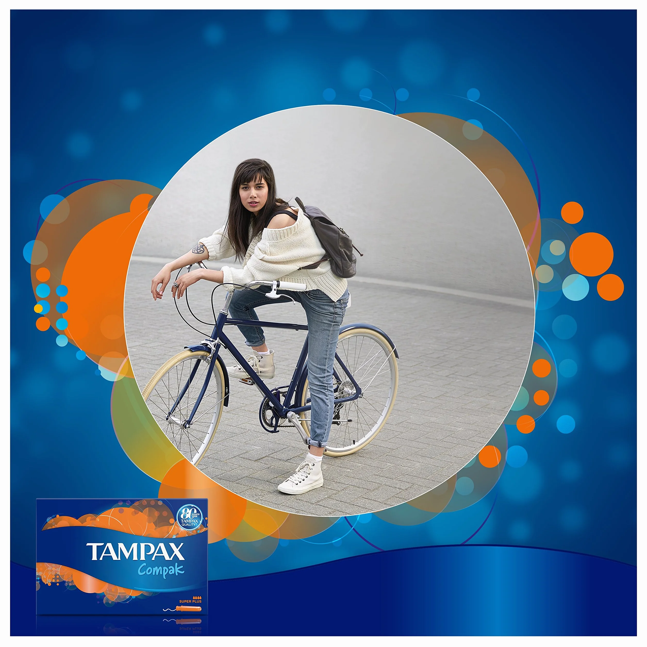 Tampax Compak Super+ tampony z aplikatorem 18 sztuk, ochrona przed wyciekiem