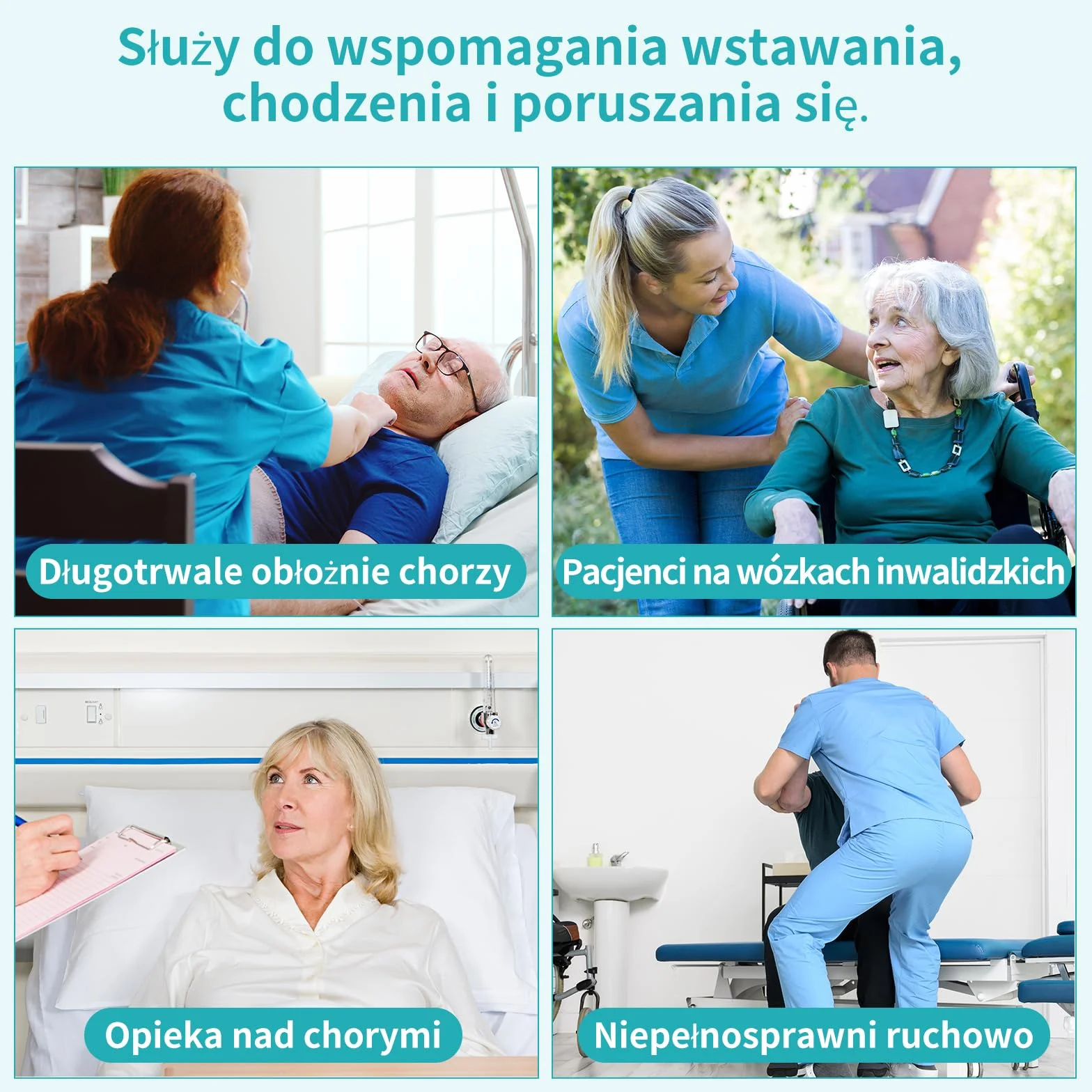 ENLUNTRA Pas transferowy z 7 uchwytami, pomoc do przenoszenia łóżka, wózka inwalidzkiego, pomoc przy podnoszeniu ograniczonej mobilności (1 sztuka,Szary mandarynkowy)