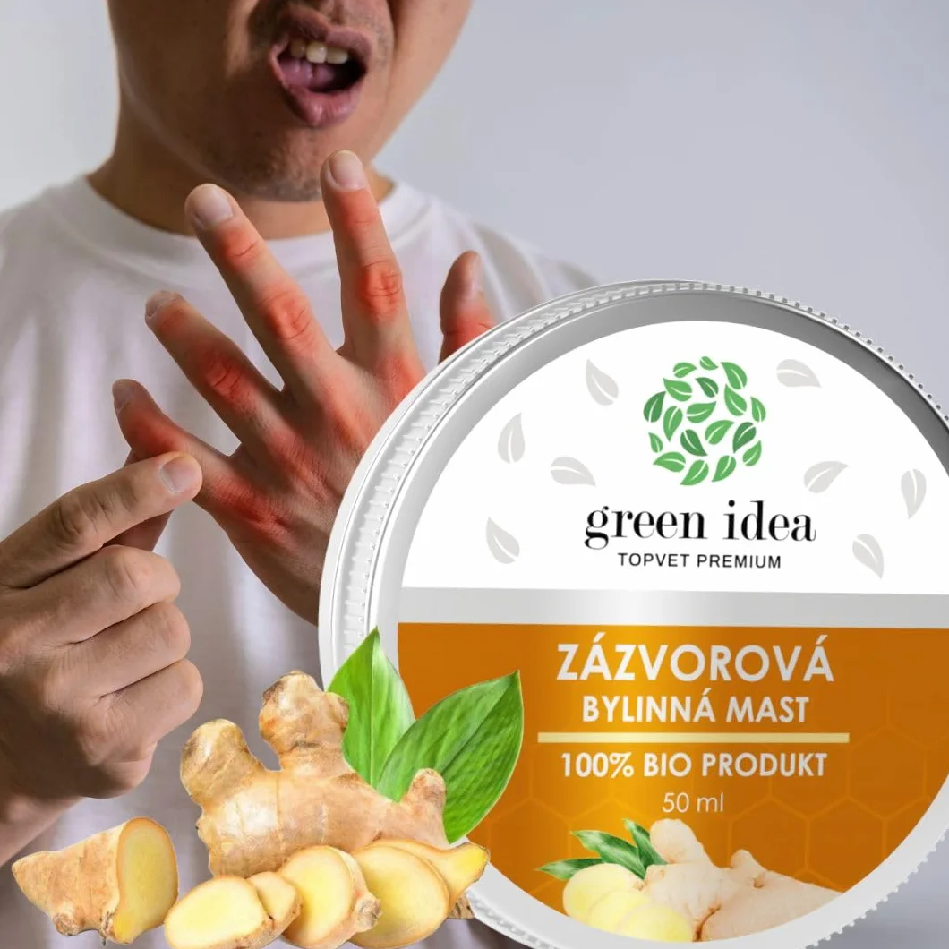 Maść imbirowa na ból stawów, ścięgien i mięśni – Na urazy i skręcenia – 100% naturalna maść ziołowa z olejkiem eterycznym z imbiru i woskiem pszczelim 50 ml