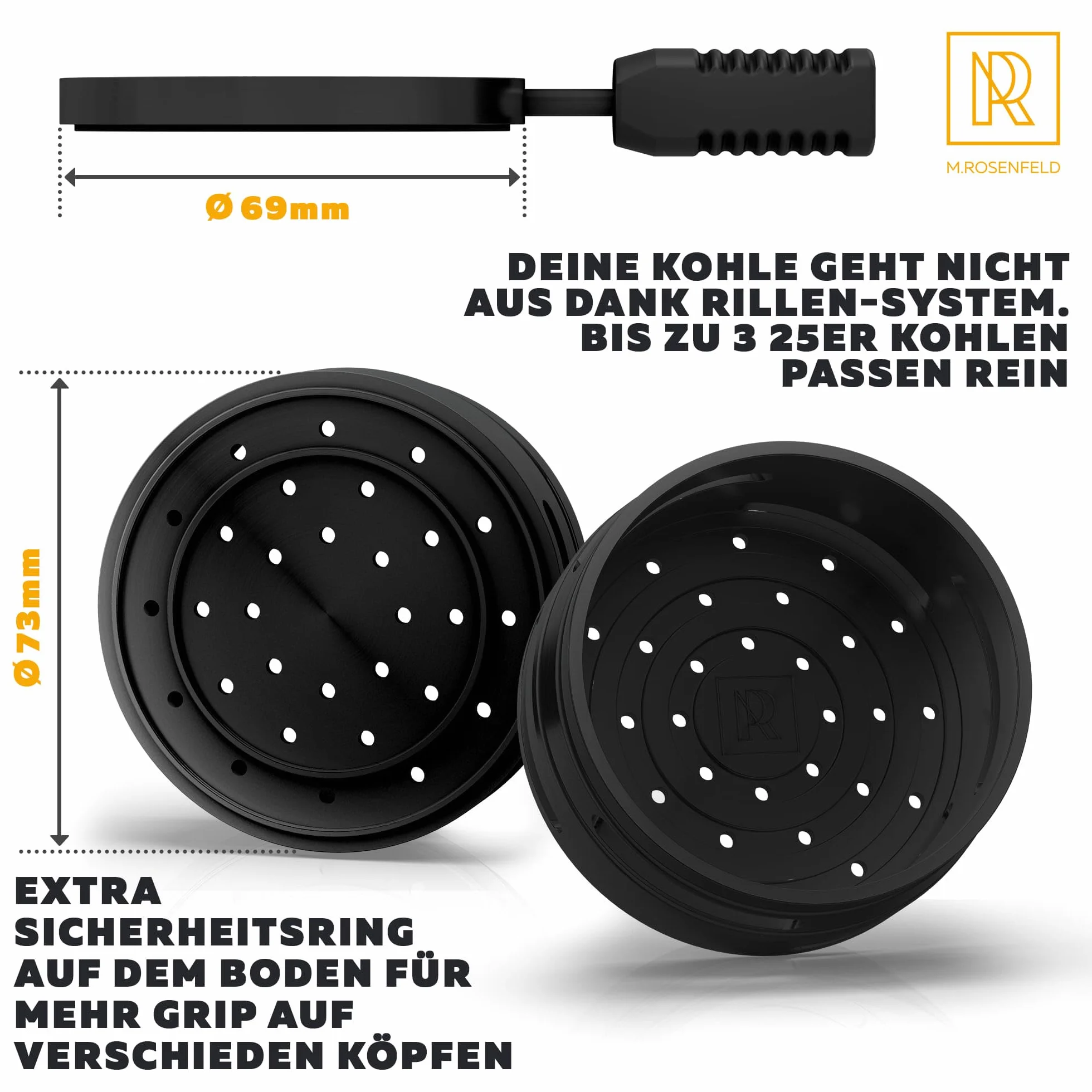M. ROSENFELD Smokebox Basics Shooting Star Shisha, smokebox, akcesoria kominkowe HMD z kamienną główką, filtr przeciwwiatrowy do fajki wodnej, filtr do fajki wodnej
