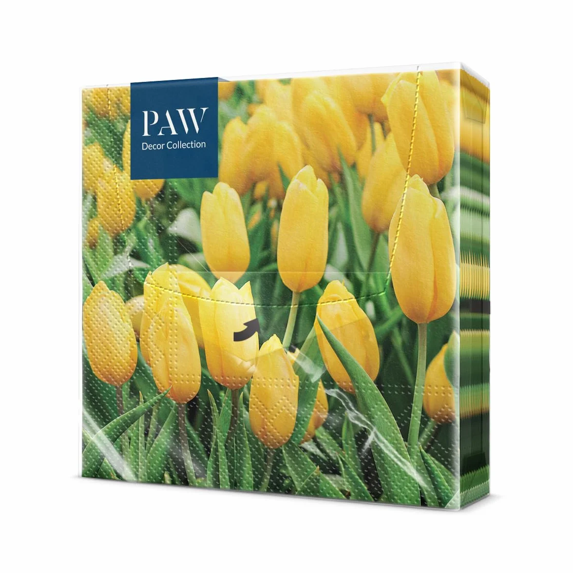 PAW - 3-warstwowe serwetki (33 x 33 cm) I 20 sztuk I idealne na urodziny, imprezy, wesela, komunię i uroczystości I kolorowe serwetki papierowe - do ogrodu, na wiosnę, Wielkanoc I kolor: Tulips Field