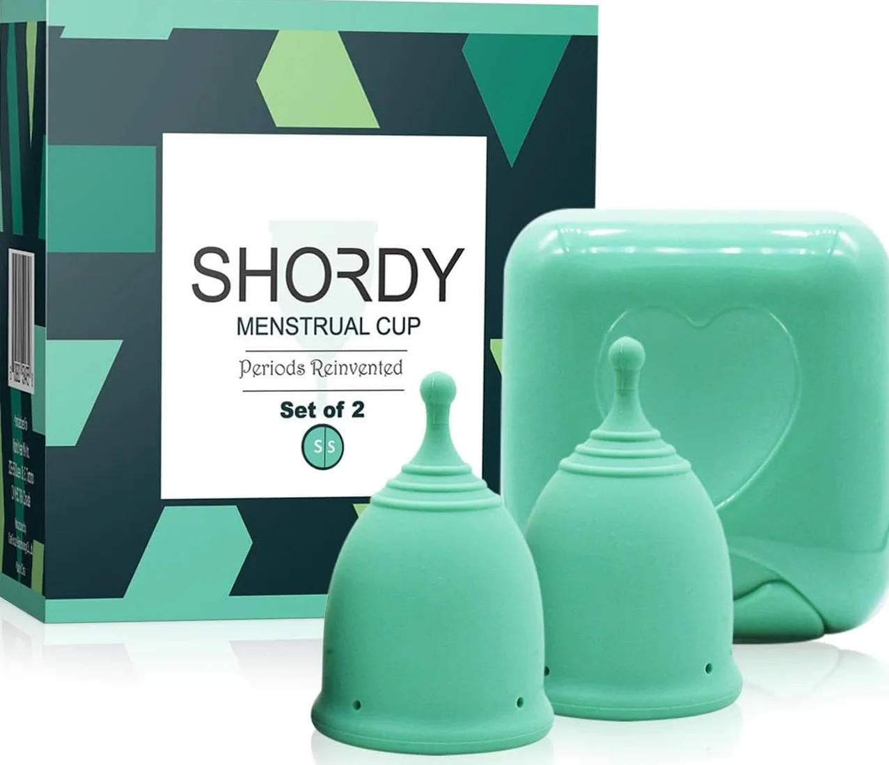 SHORDY Kubki menstruacyjne zestaw 2 szt. silikon medyczny
