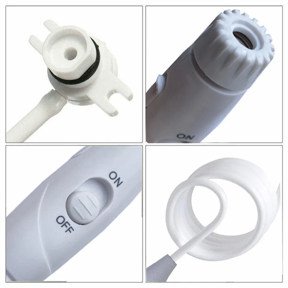 Irygator Doustny Plastikowa Rączka Wąż Wodny Wymienne Wężyk Akcesoria Kompatybilny z Waterpik Flosser do Wody WP-100 WP-120 WP-660 WP-900