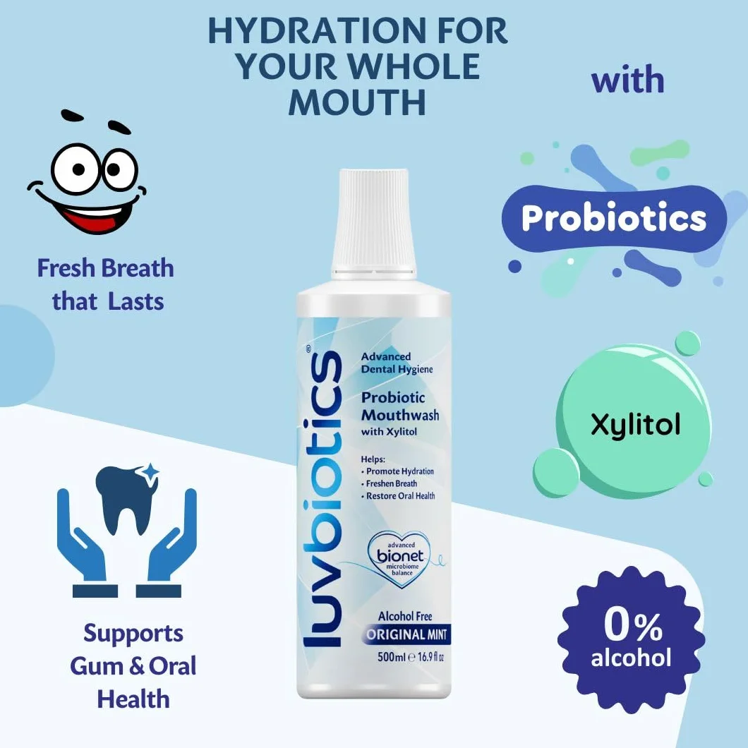 Luvbiotics Advanced Dental Hygiene mit Probiotika Original Mundspülung