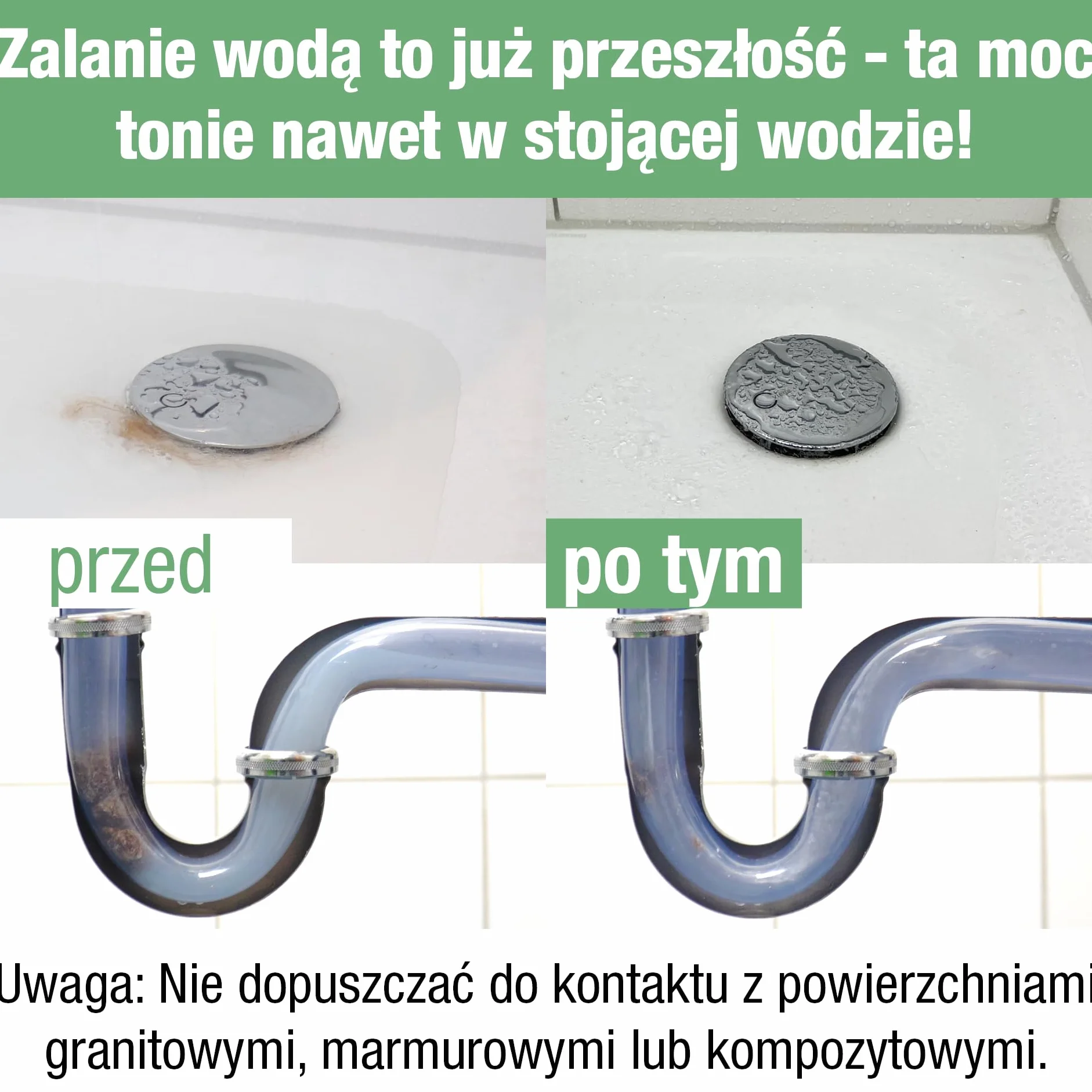 bio-chem - Odblokowanie odpływu 2 x 1L - ekspresowa formuła niezwykle skuteczna w walce z zatorami i włosami - do prysznica, wanny, szamba, umywalki, kuchni, syfonu