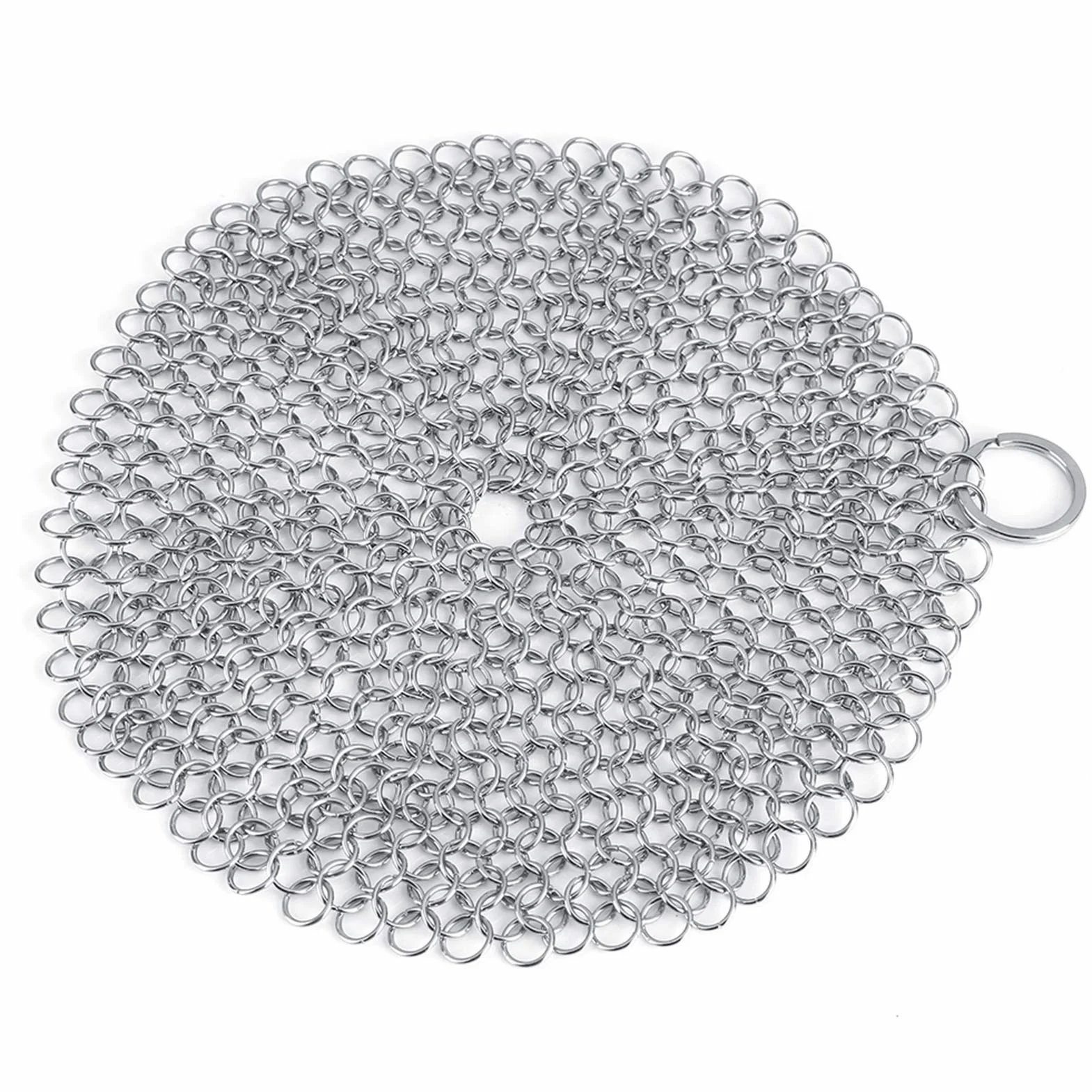 Chainmail Scrubber środek czyszczący ze stali nierdzewnej do garnków żeliwnych przyborów kuchennych