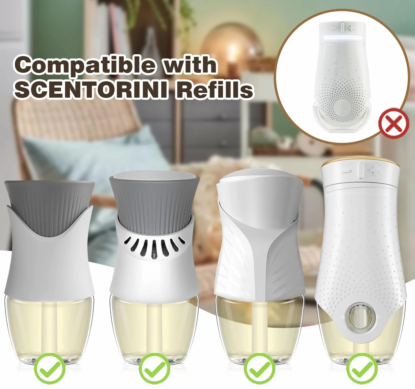 SCENTORINI wkład do buteleczki z olejkiem zapachowym 6 x 19 ML Palo Santo Eukaliptus Salvia odświeżacz powietrza
