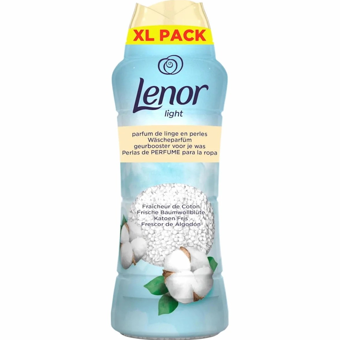 Lenor Light perfumy do prania, świeże kwiaty bawełny, 495 g, łagodne, długo utrzymujące się świeżość