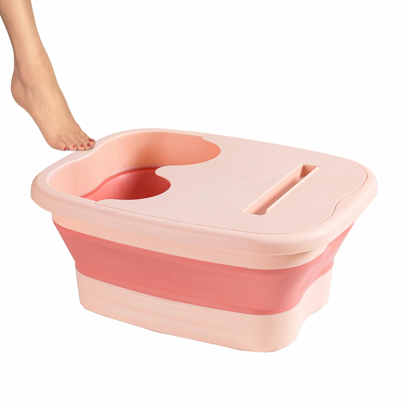 Miska Do Moczenia Stóp | Miska Do Stóp z Ergonomicznym Dnem,Przeno? Sk?adana Miseczka z Masuj?cym Dnem Dla Sportowców – Regeneracja Treningu, Pedicure, Spa, Kemping, Podró?e i U?ytkowanie Domowe