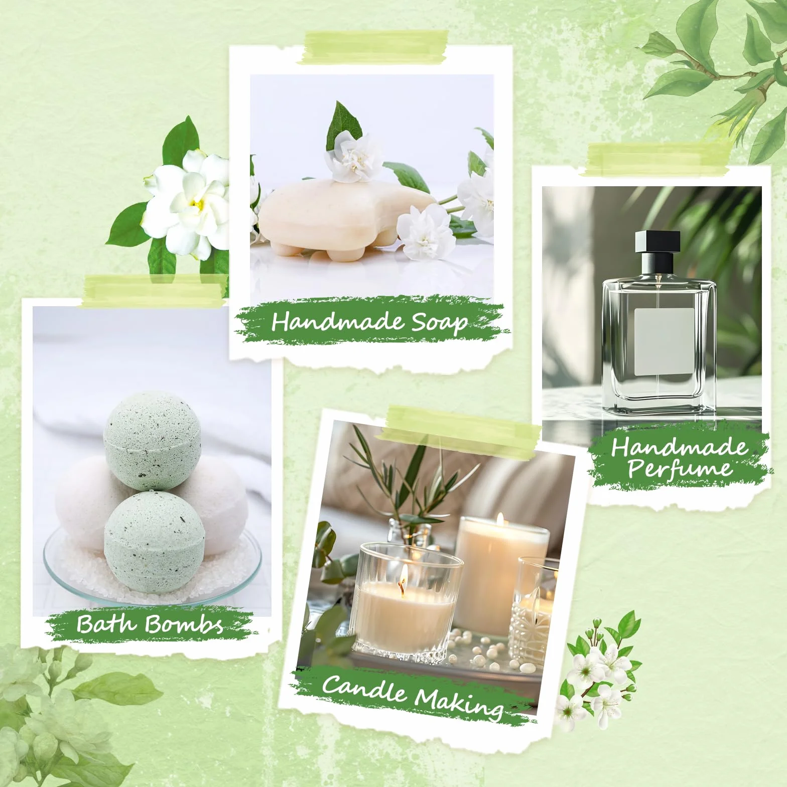 MIGCAPUT Olejek Eteryczny Jaśminowy 100ML, Naturalny Olejki Aromaterapeutyczny, Jaśminowy Olejek Zapachowy Premium do Dyfuzora, SPA, Masażu, Ręcznie Robione Mydło, Ręcznie Robione Świece