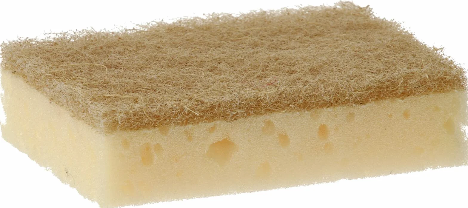 Naturalne i zrównoważone gąbki do mycia naczyń, z włókna kokosowego i celulozy, biodegradowalne i bez plastiku (8 sztuk)