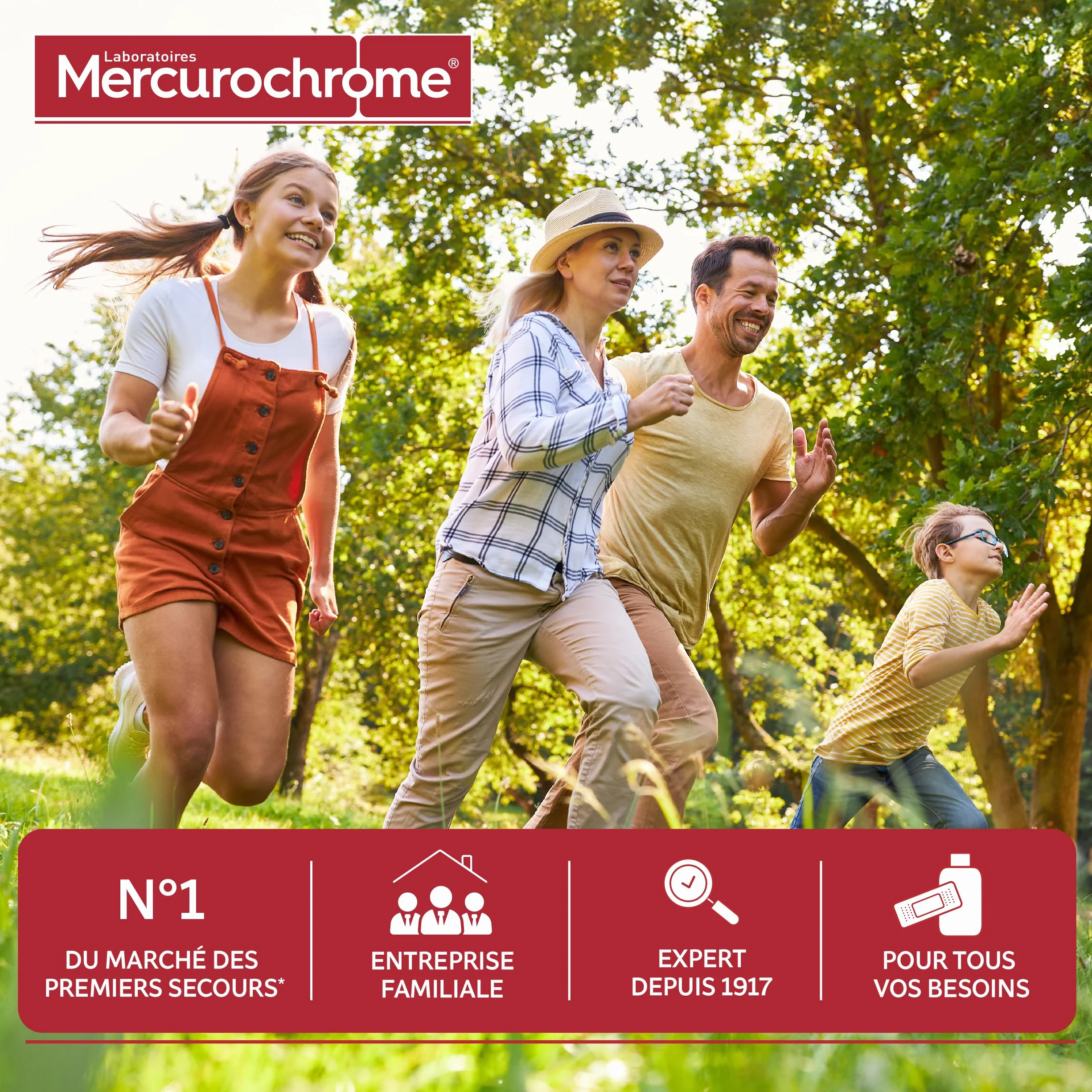 MERCUROCHROME Opatrunki borobójcze z kwasem salycylowym - Opakowanie 12 plastrów