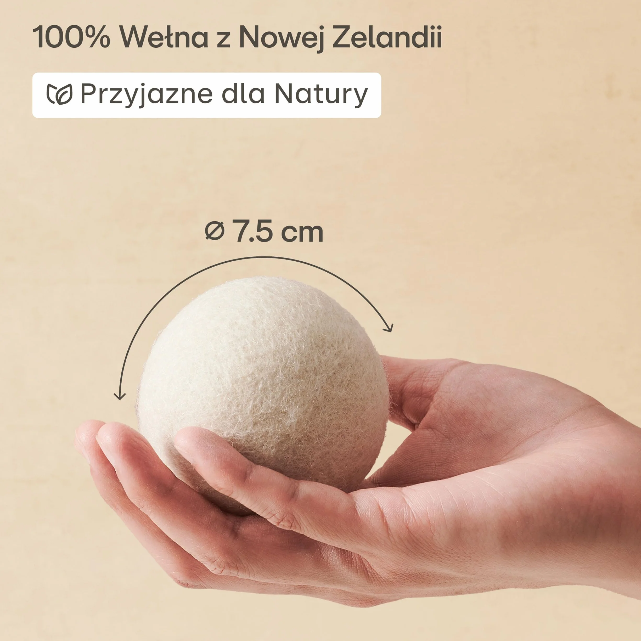 Kulki do Suszarki Bębnowej z Wełny Owczej - Organiczne Kulki do Suszenia